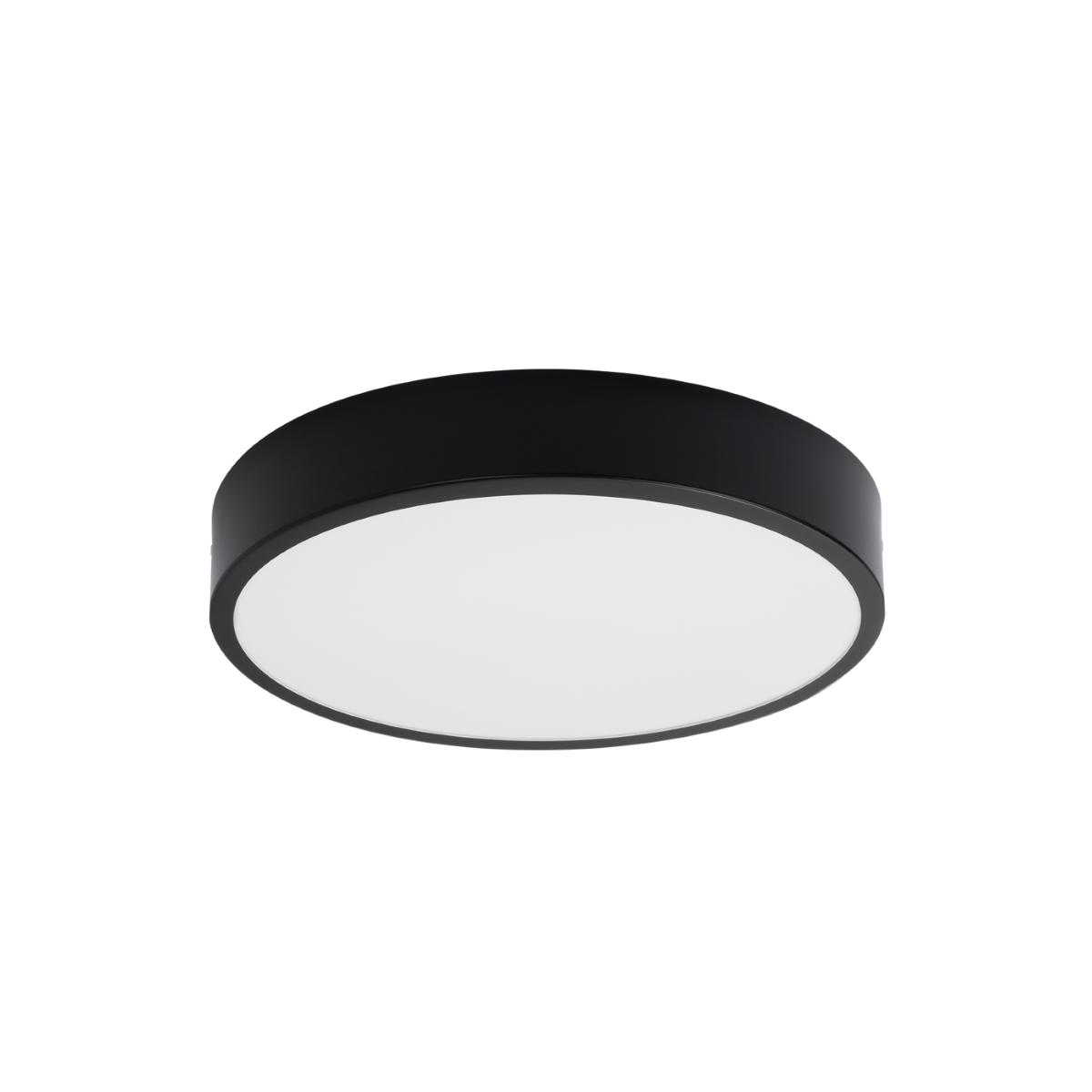 Sollux Plafón ONYX 40 negro LED 3000K 3000K