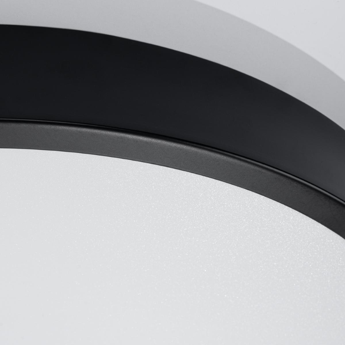 Sollux Plafón ONYX 40 negro LED 3000K 3000K