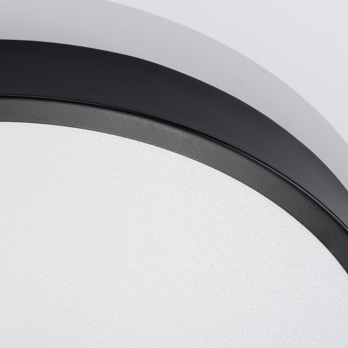 Sollux Plafón ONYX 50 negro LED 3000K 3000K