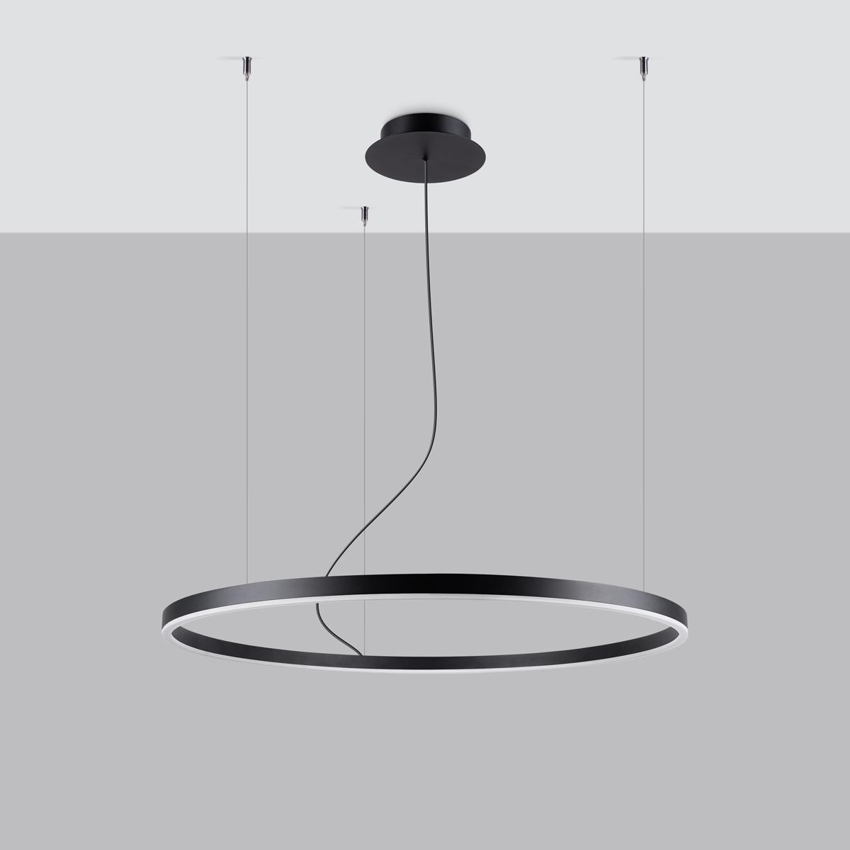 Sollux Araña ODA 80 negro LED 3000K 4000K