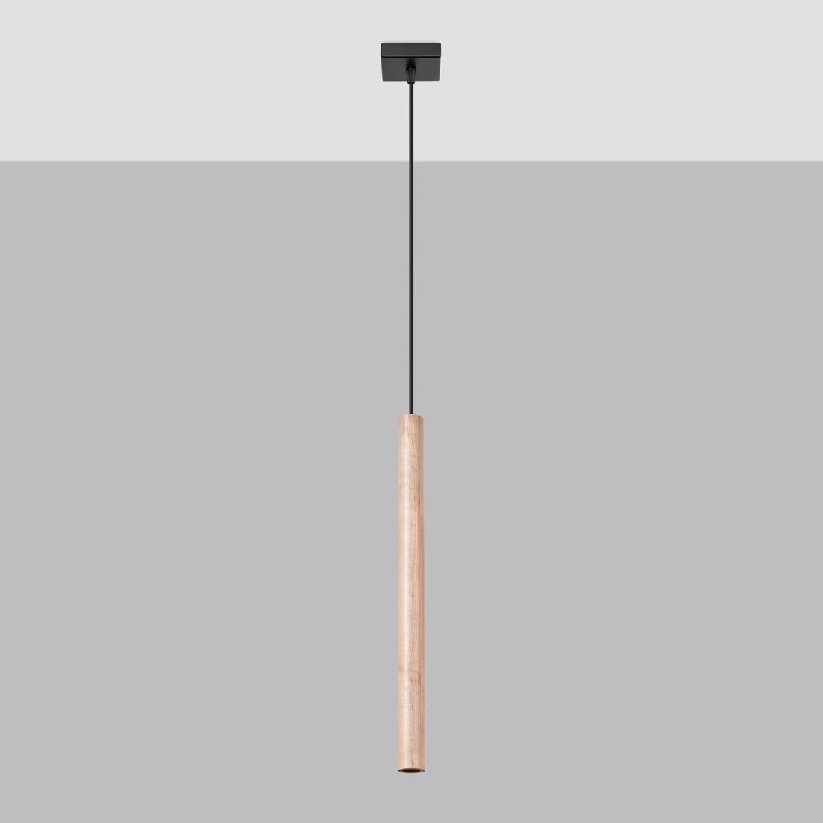 Sollux Lámpara colgante PASTELO 1 madera 