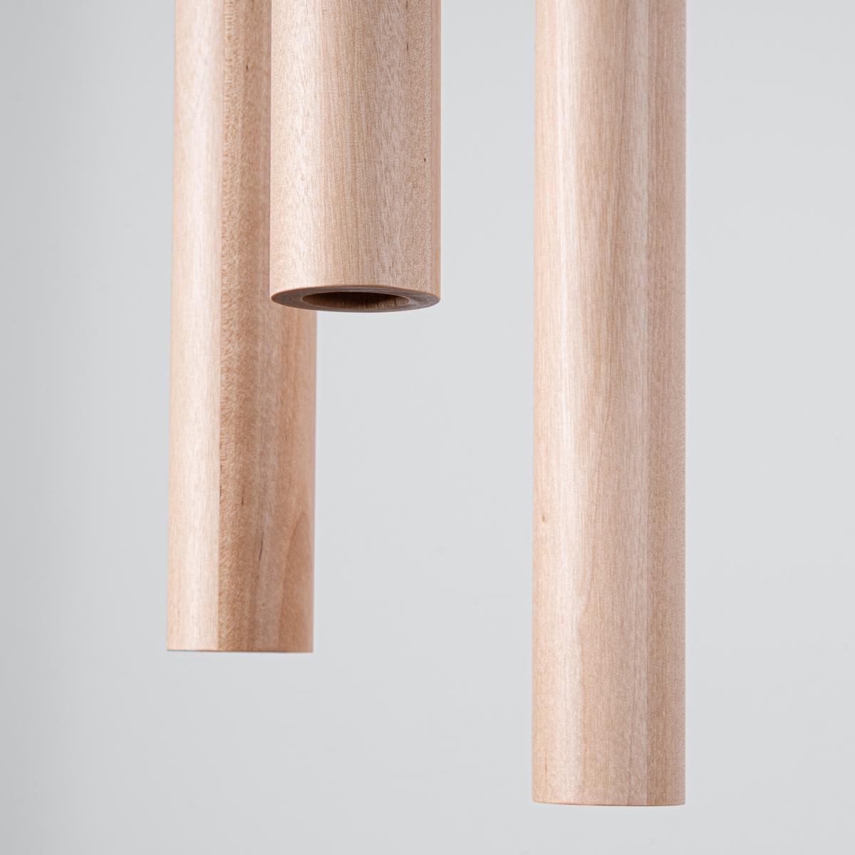 Sollux Lámpara colgante PASTELO 3P madera 