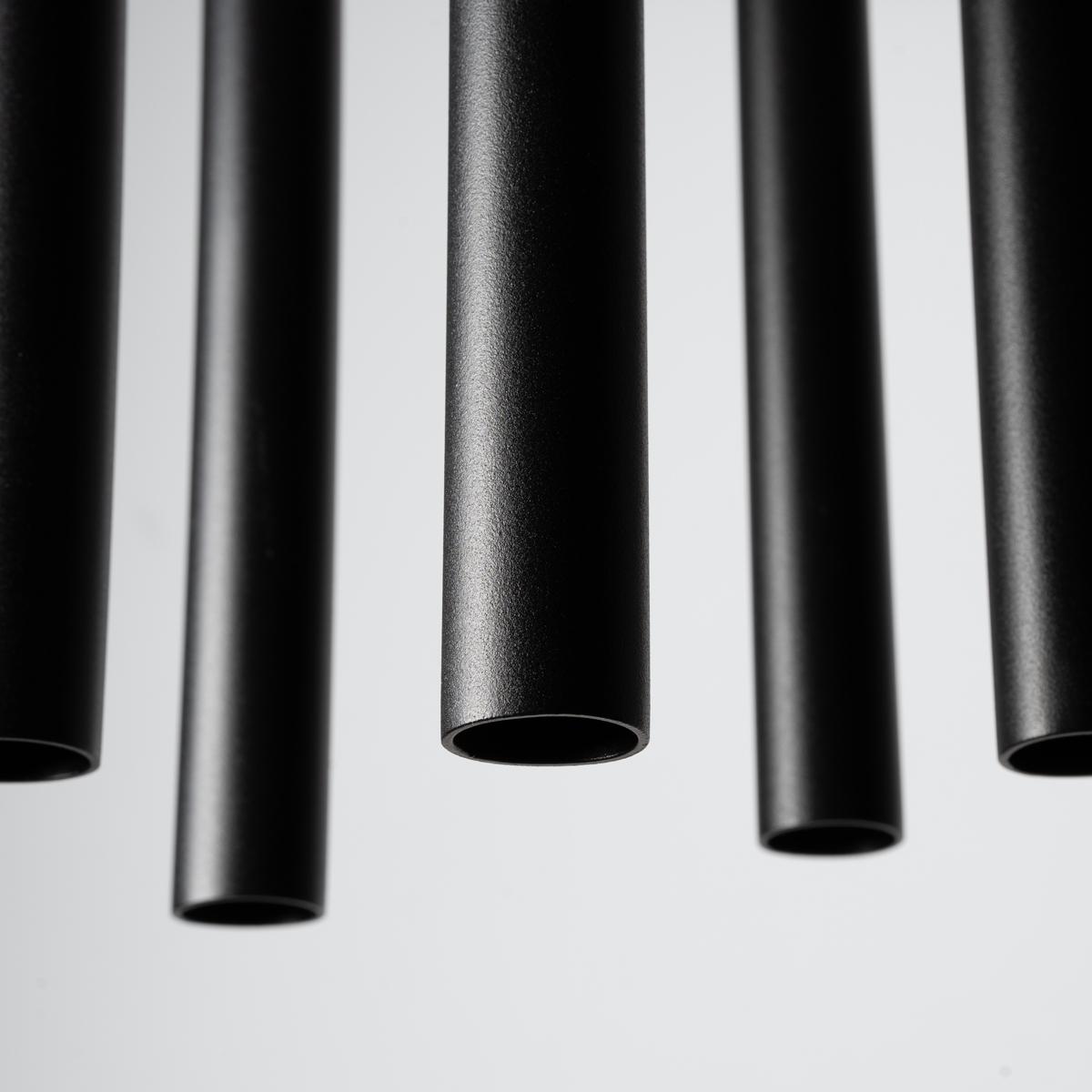 Sollux Lámpara colgante PASTELO 5P negro 