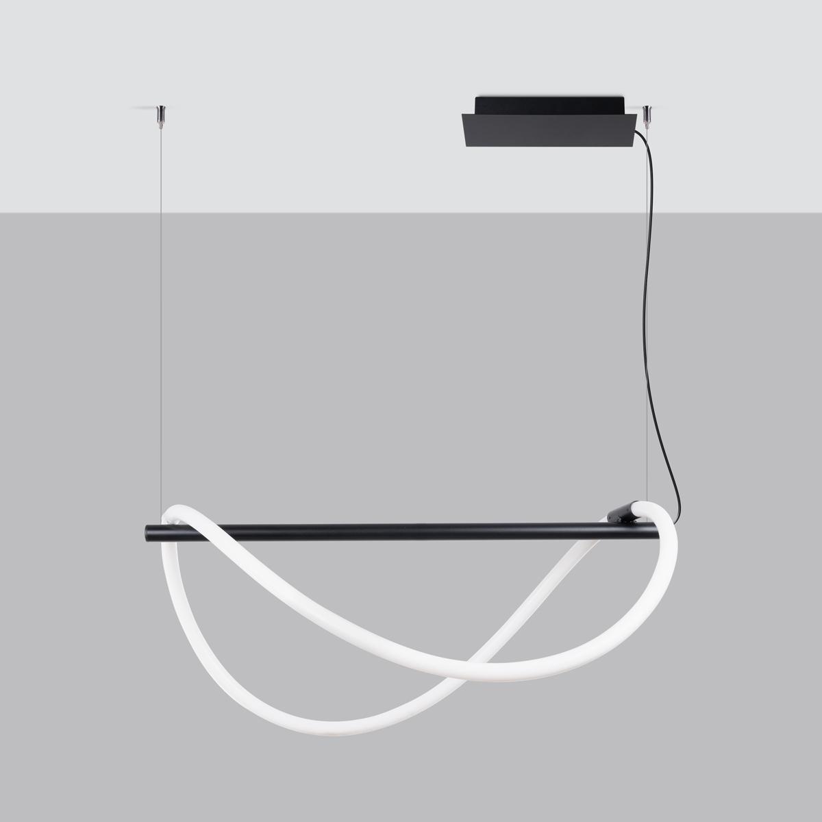 Sollux Lámpara colgante GALAKSE 84 negro LED 2700-6500K 2700-6500K