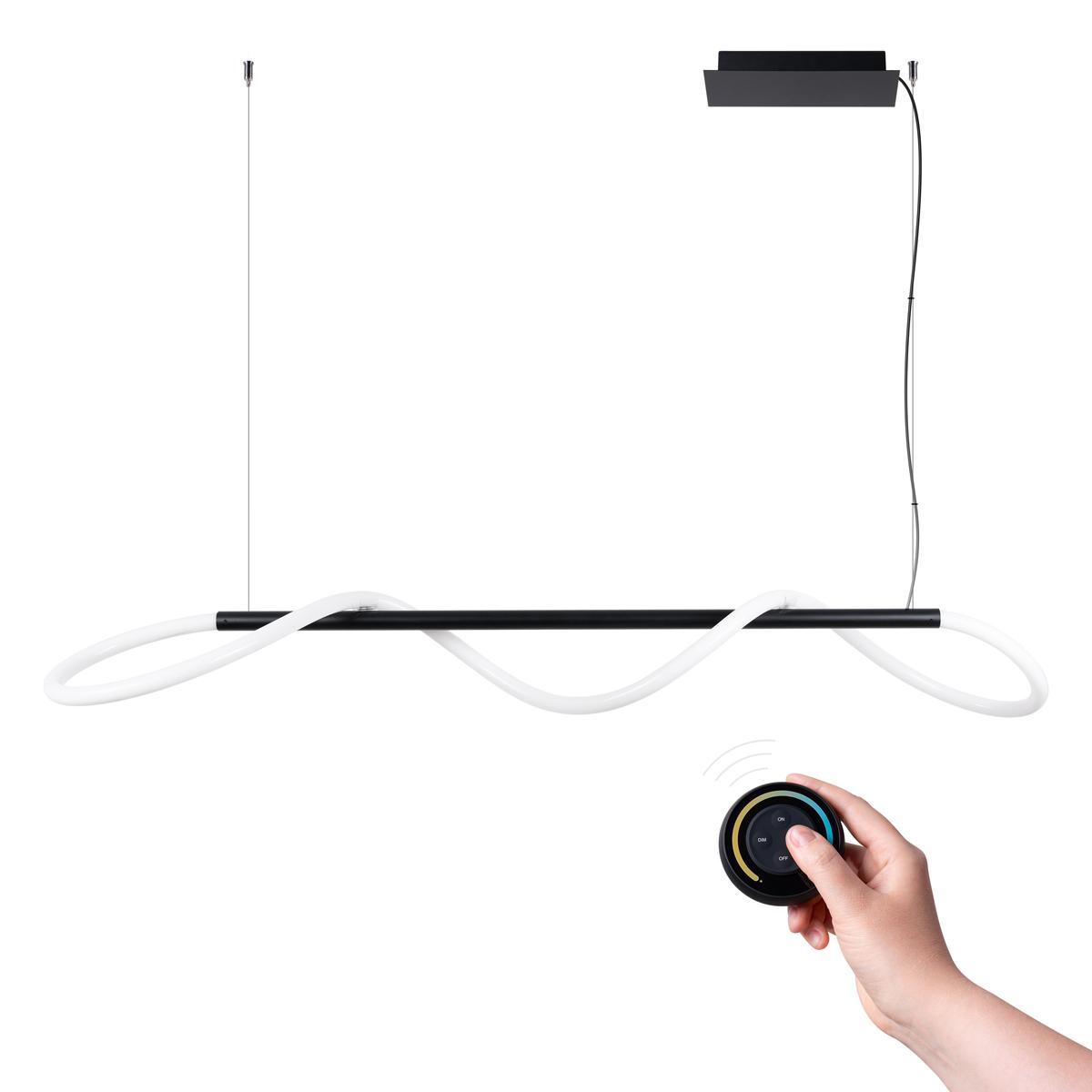 Sollux Lámpara colgante GALAKSE 148 negro LED 2700-6500K 2700-6500K