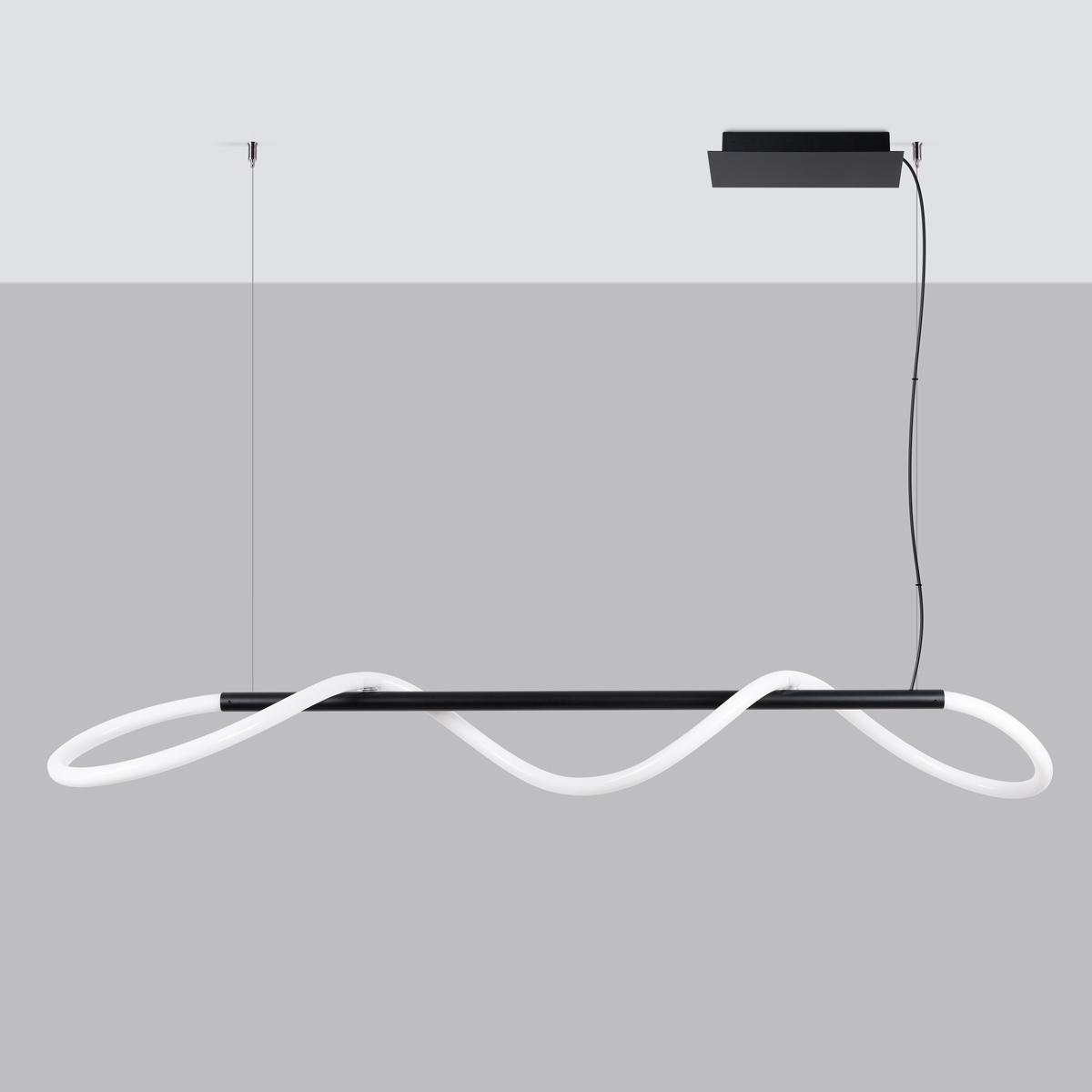Sollux Lámpara colgante GALAKSE 148 negro LED 2700-6500K 2700-6500K