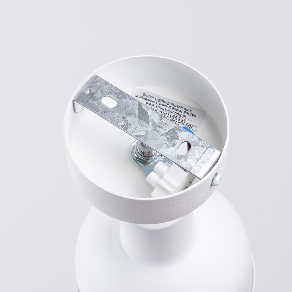 Sollux Aplique ELBA blanco 