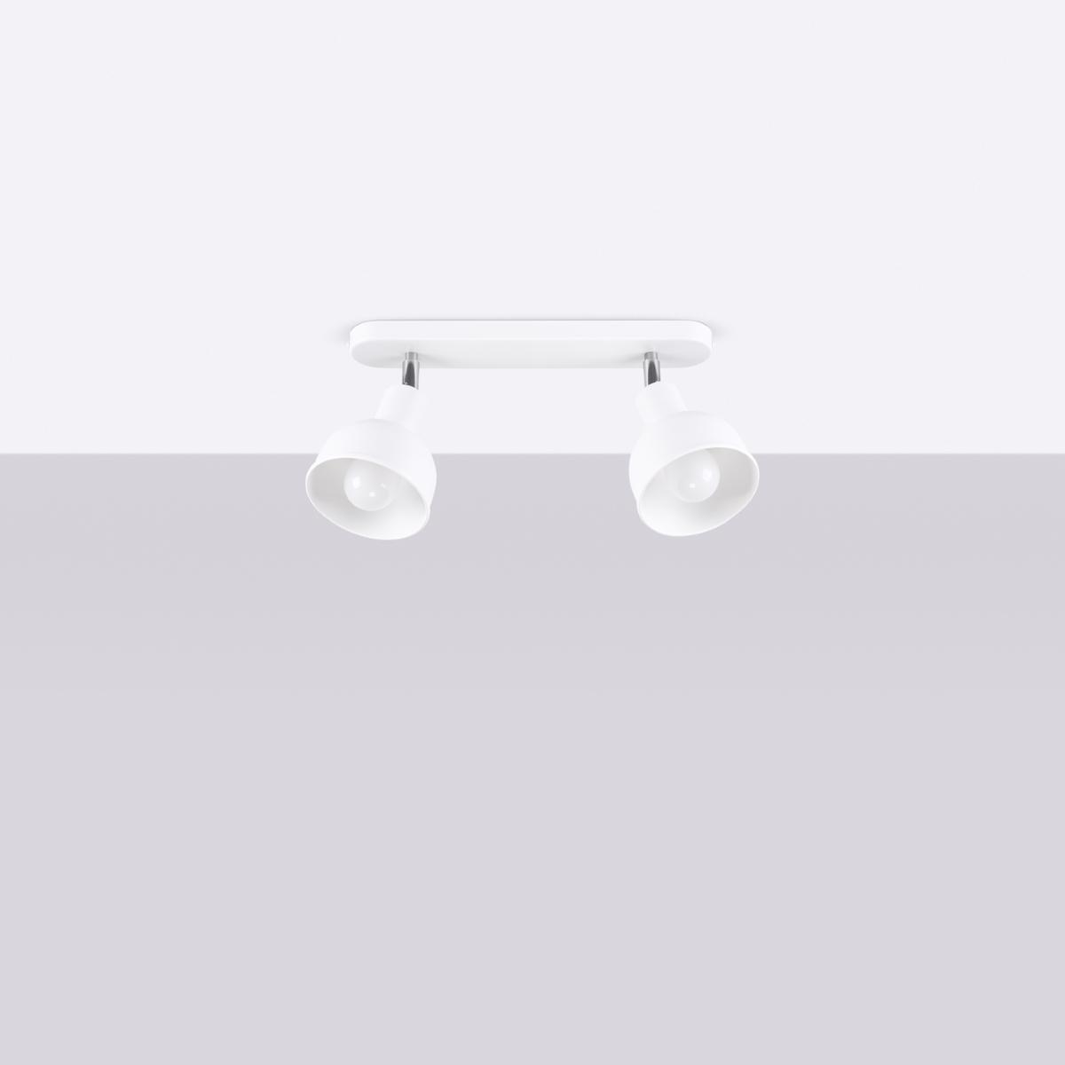 Sollux Lámpara de techo ELBA 2 blanca 