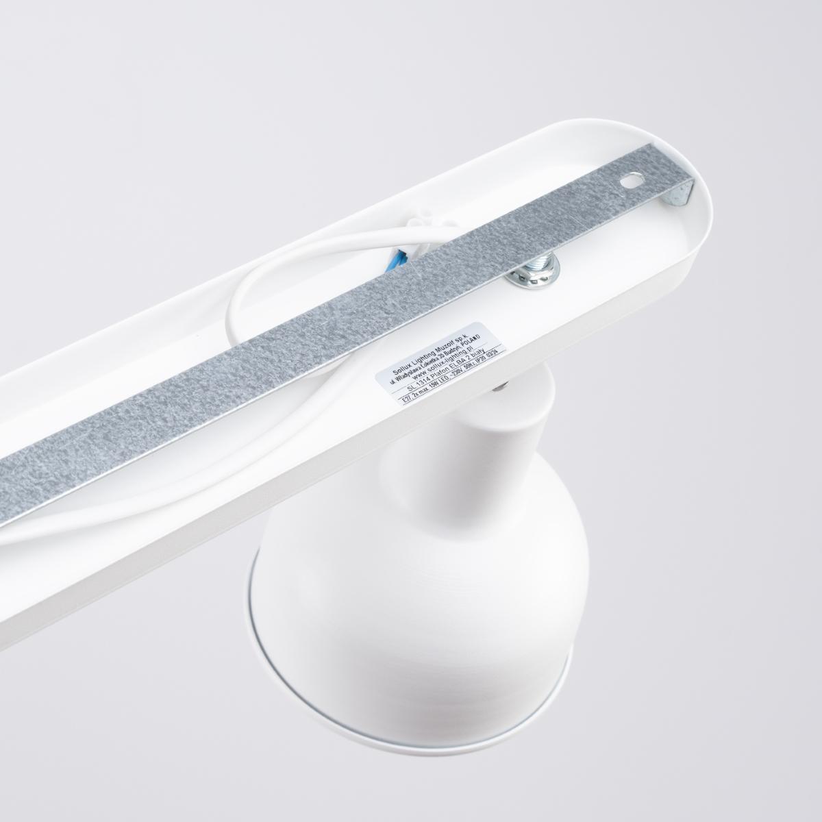 Sollux Lámpara de techo ELBA 2 blanca 