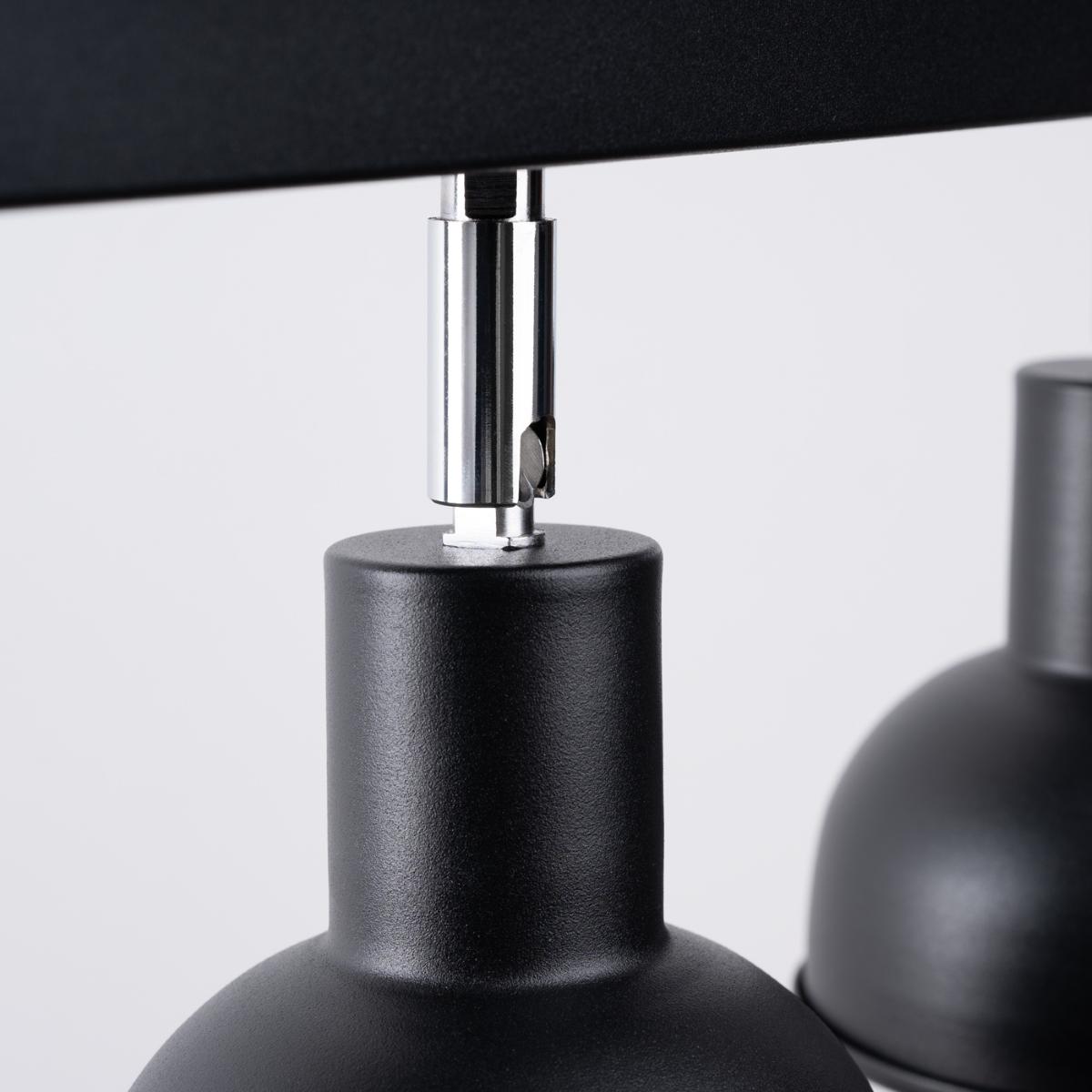 Sollux Lámpara de techo ELBA 3 negra 