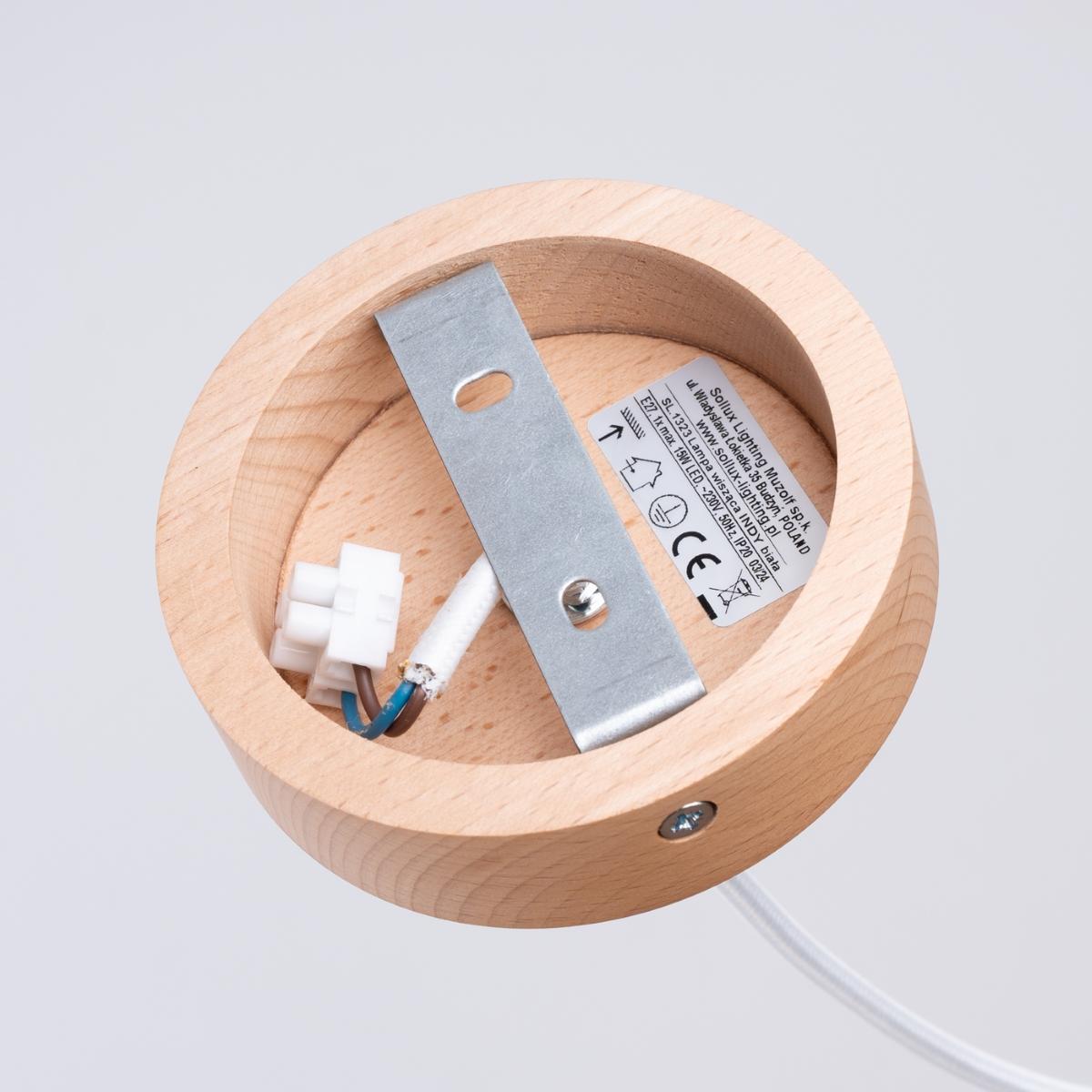 Sollux Lámpara colgante INDY blanca 