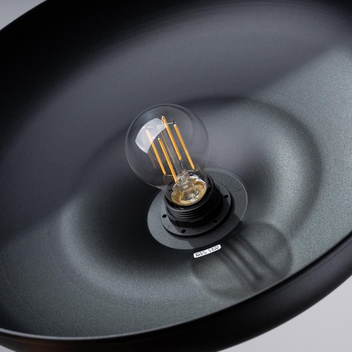 Sollux Lámpara colgante GINA negra 