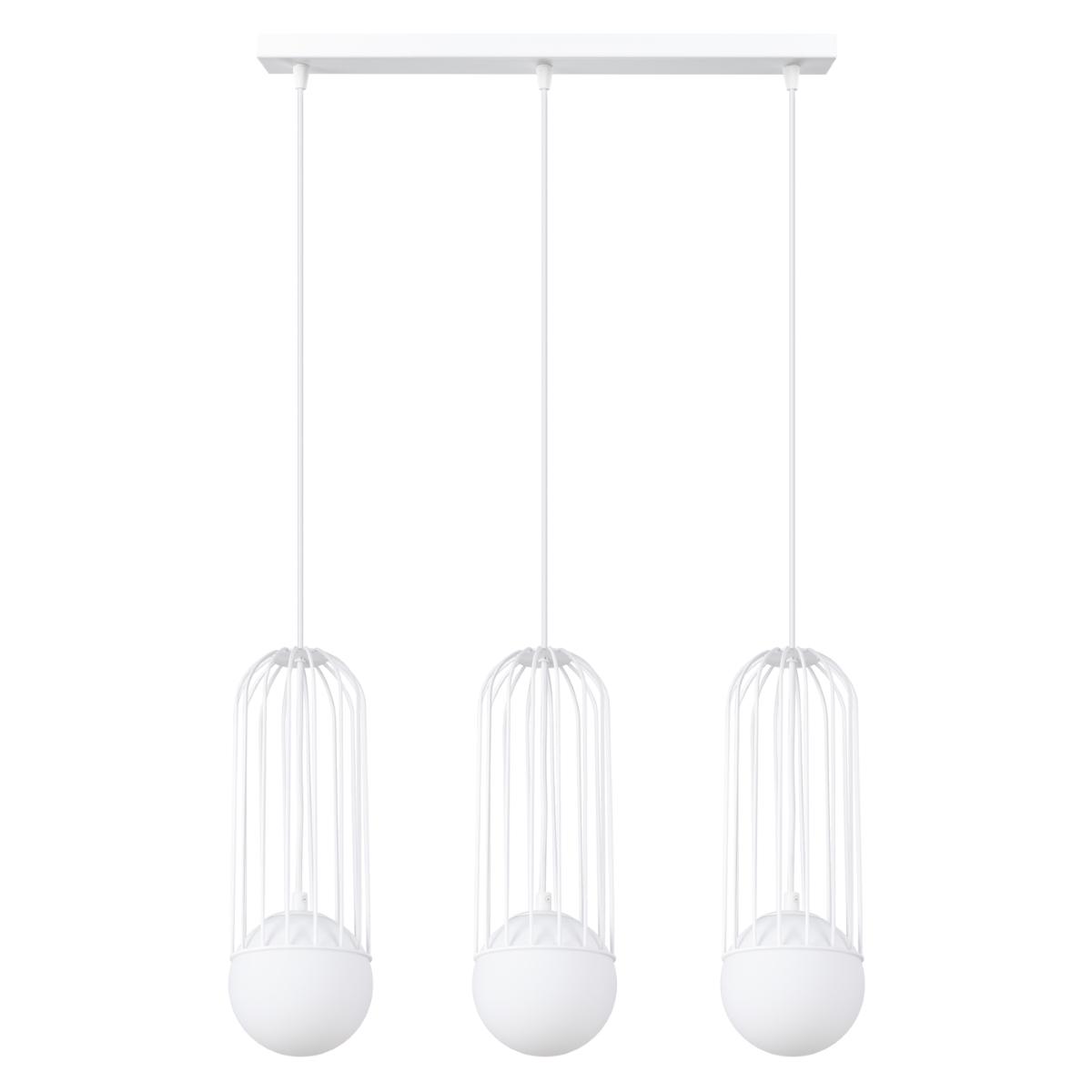 Sollux Lámpara colgante BRINA 3L blanca 