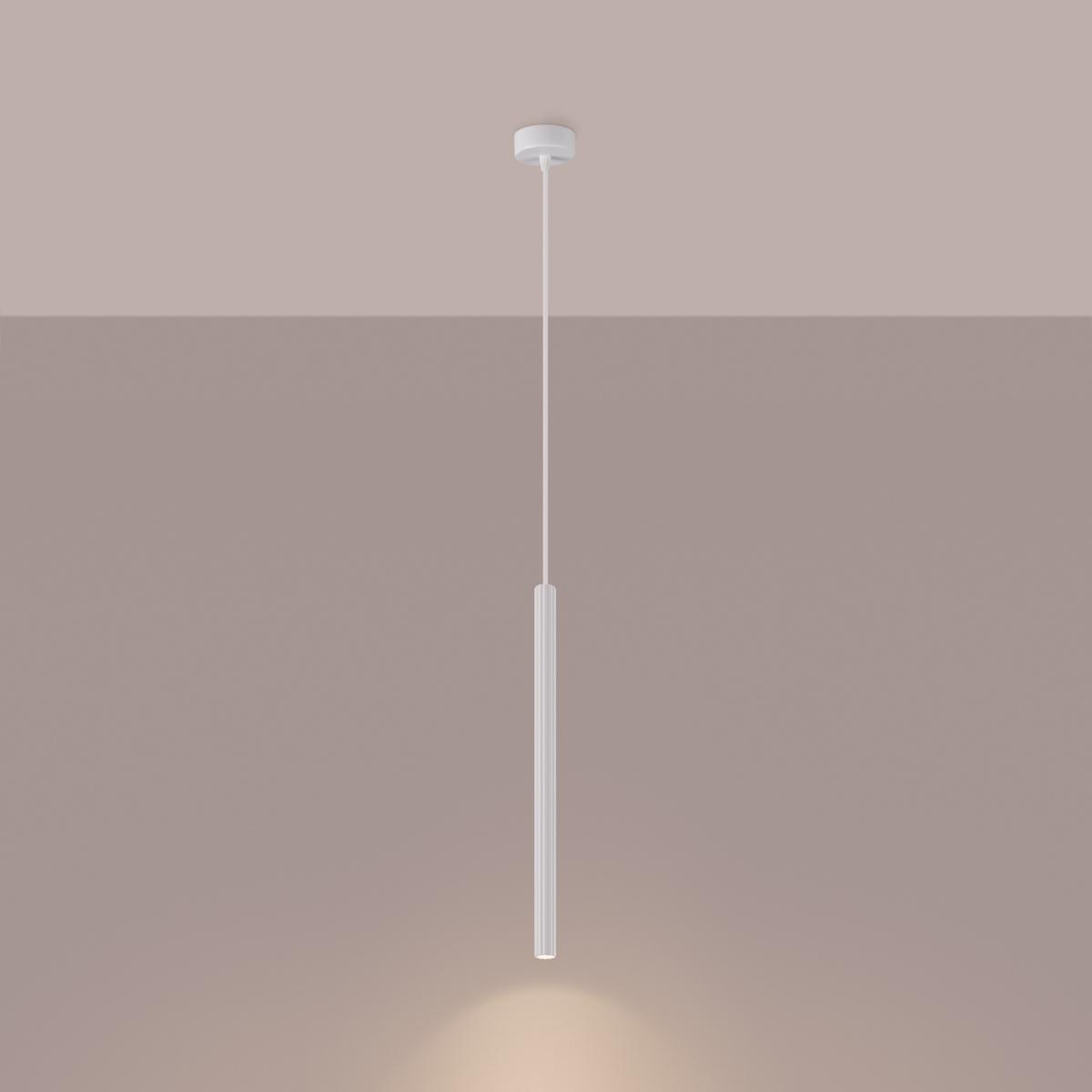 Sollux Lámpara colgante ARCHE 1 blanco 