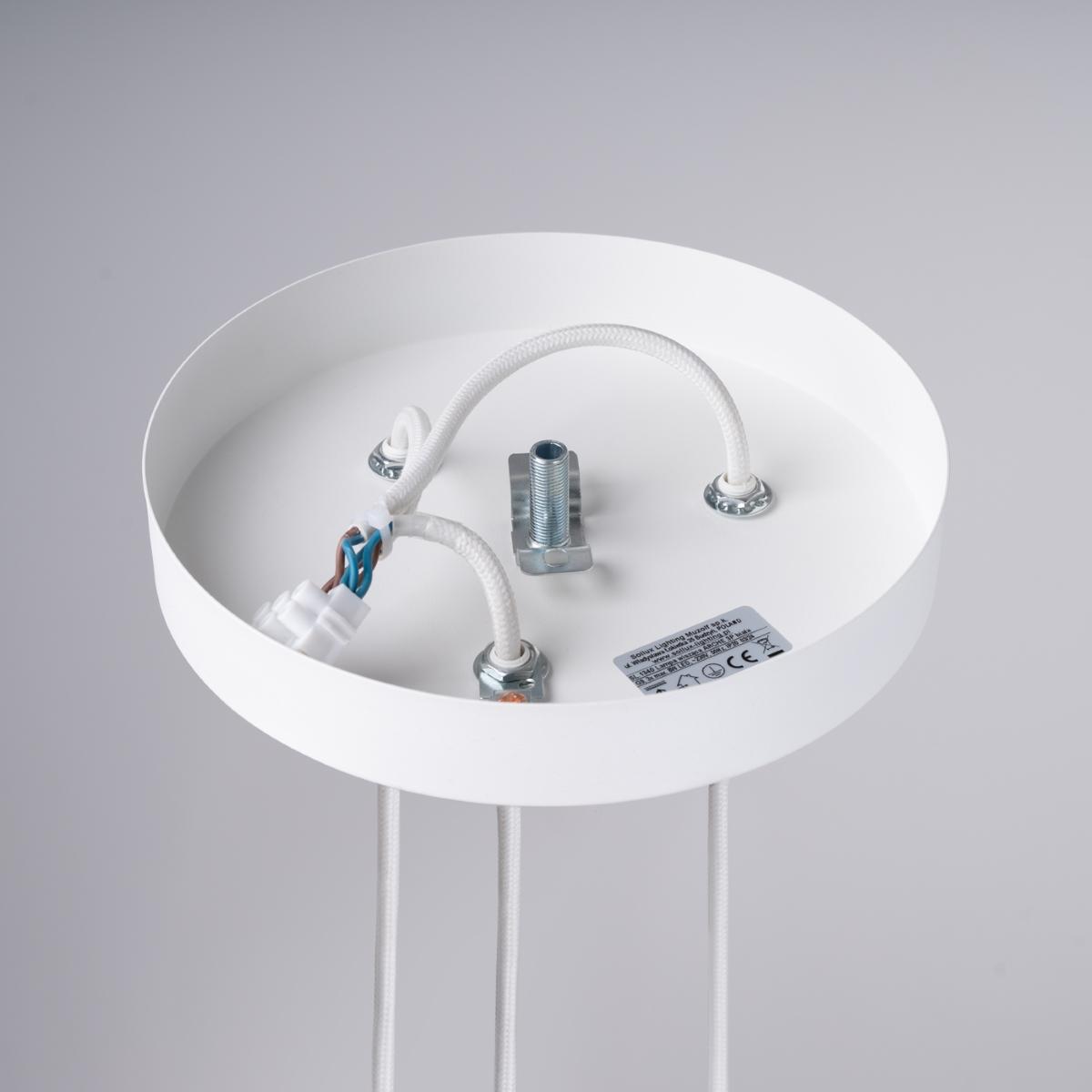 Sollux Lámpara colgante ARCHE 3P blanca 