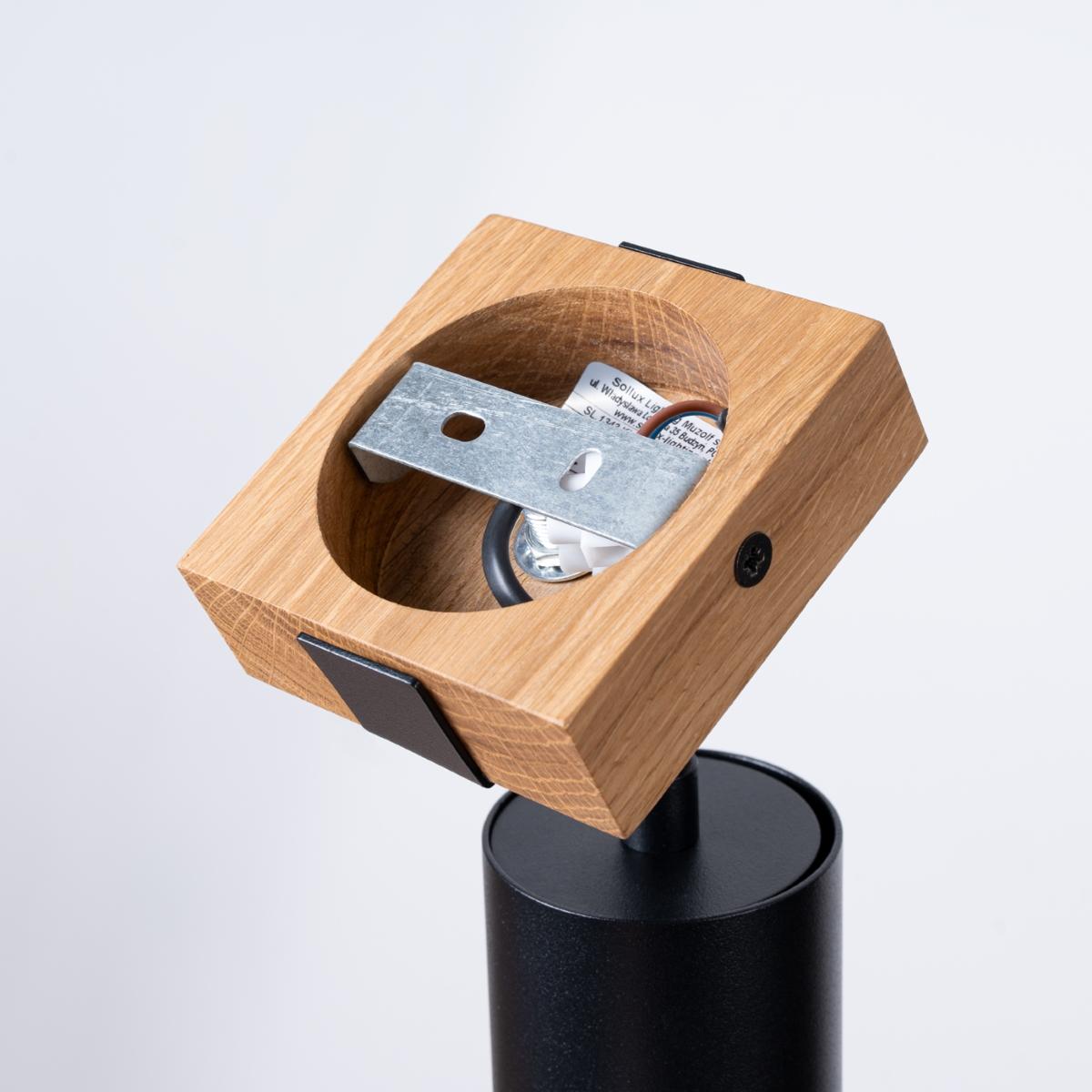 Sollux Aplique FAGER 1 negro 