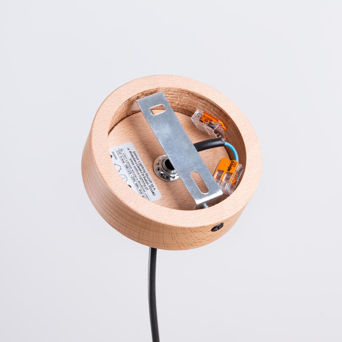 Sollux Lámpara colgante MARION negra 