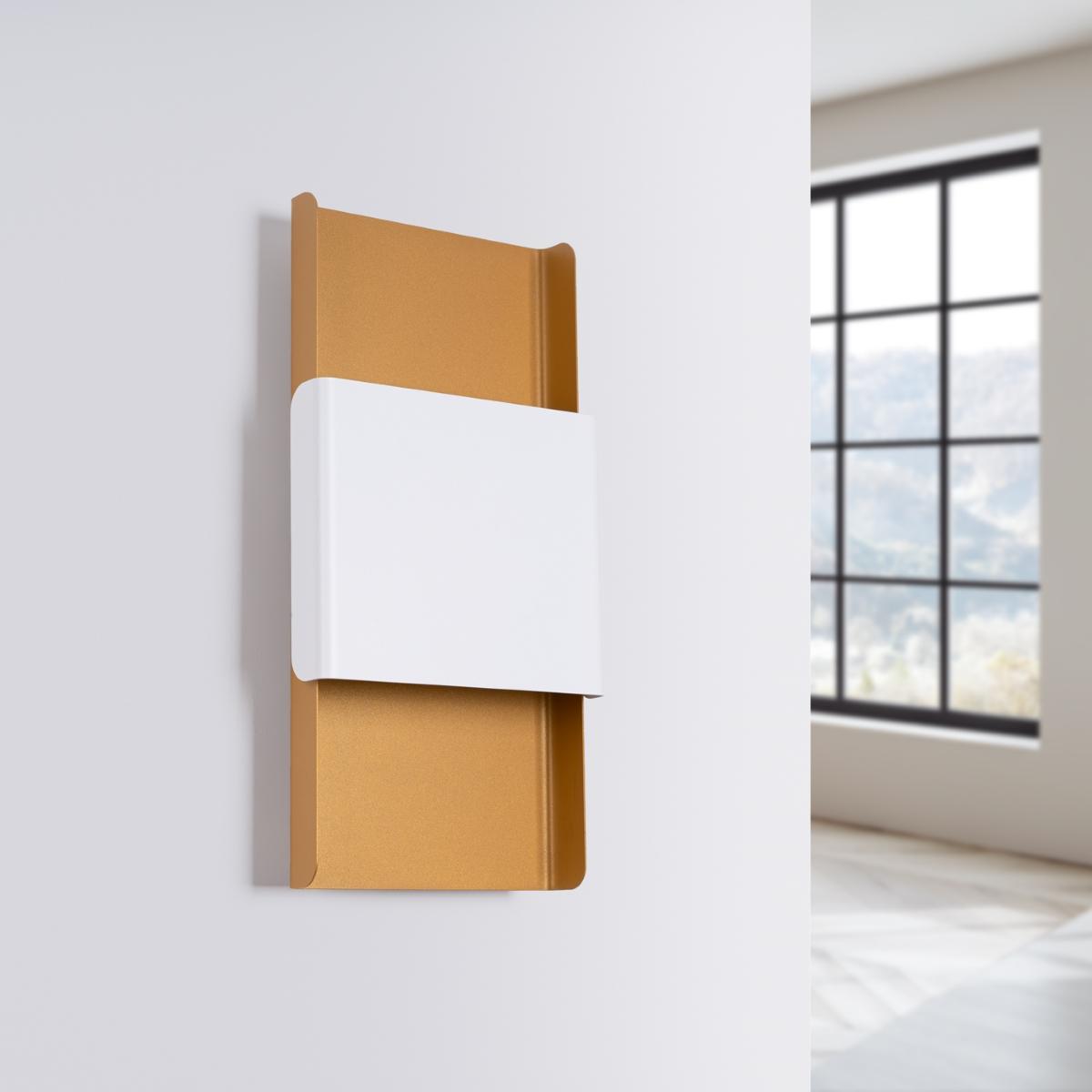 Sollux Aplique DURLIN oro/blanco 