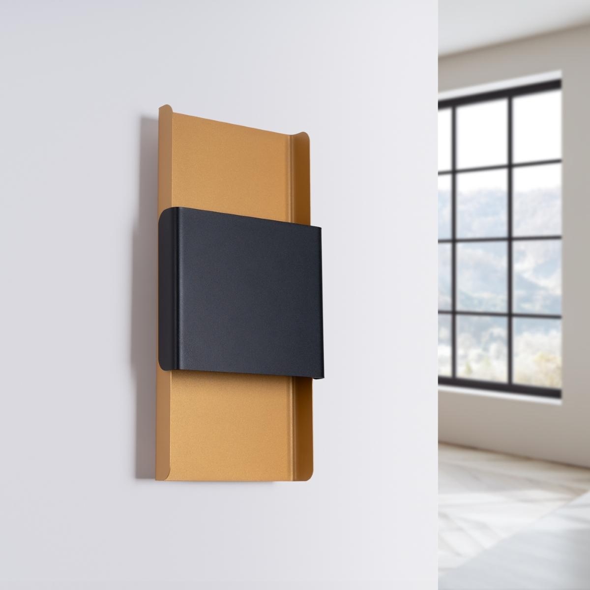 Sollux Aplique DURLIN oro/negro 