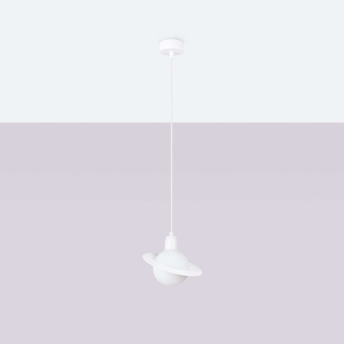 Sollux Lámpara colgante HYPERION 1 blanco 