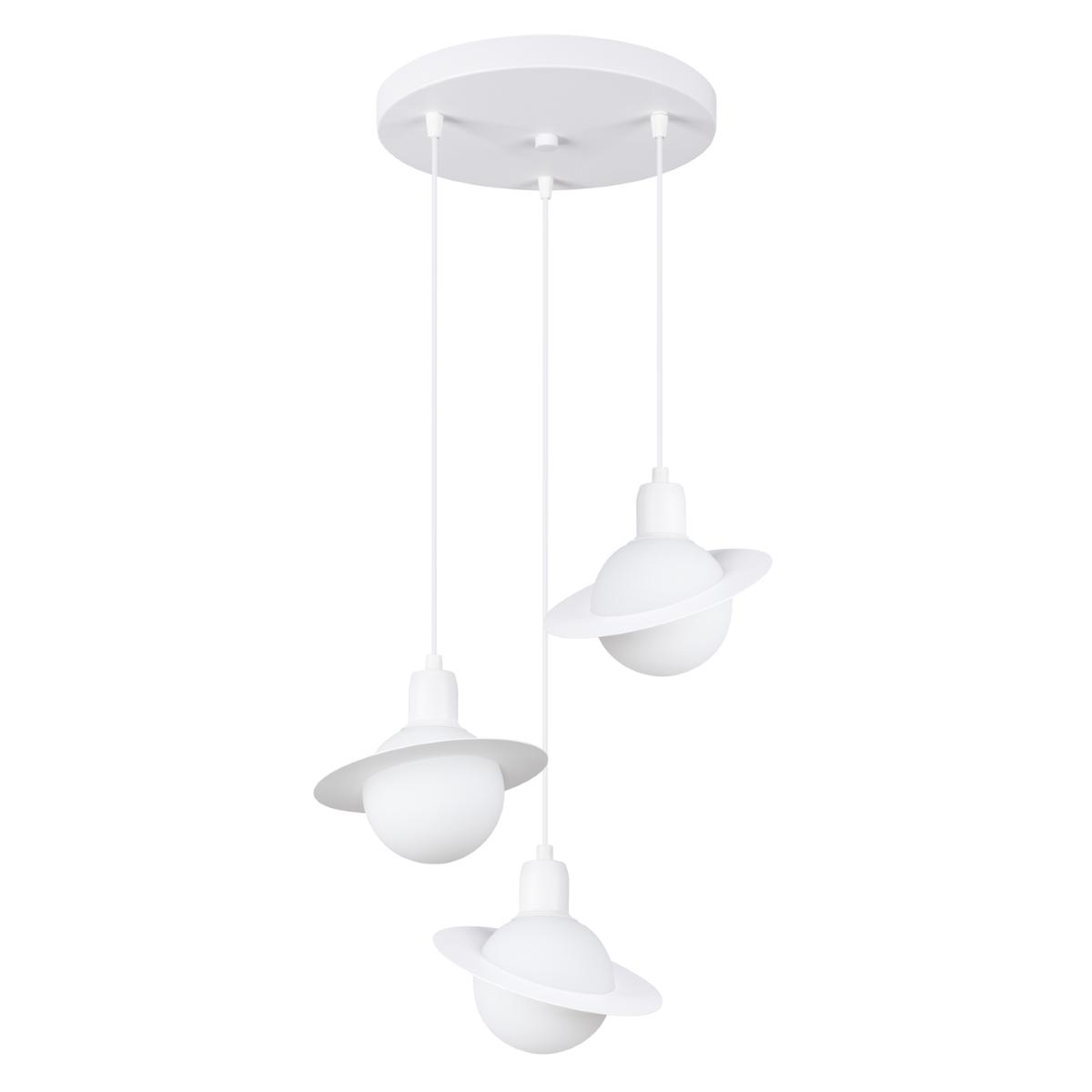 Sollux Lámpara colgante HYPERION 1 blanco 