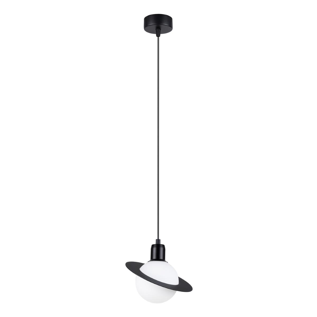 Sollux Lámpara colgante HYPERION 1 negro 