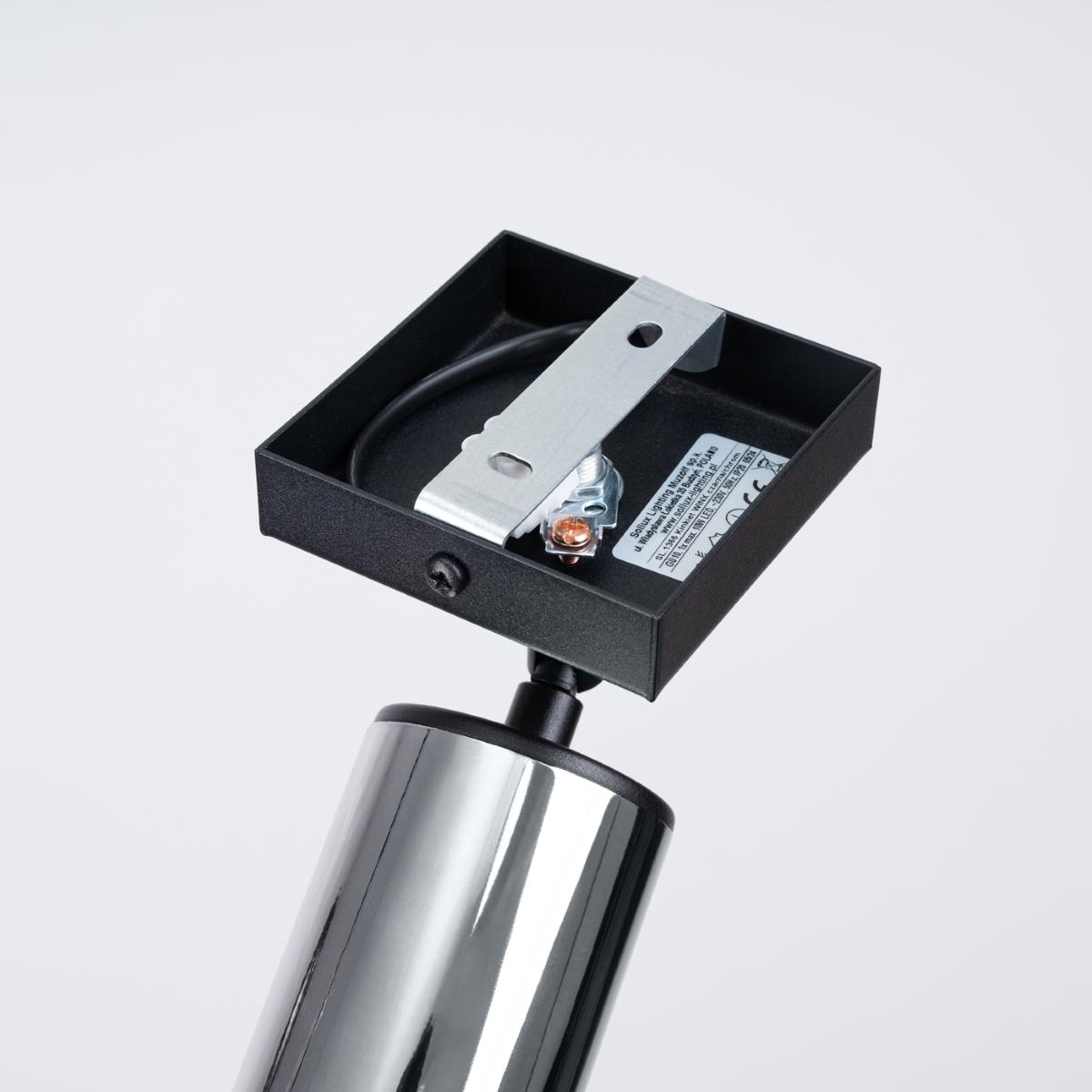 Sollux Aplique WINX negro/cromo 