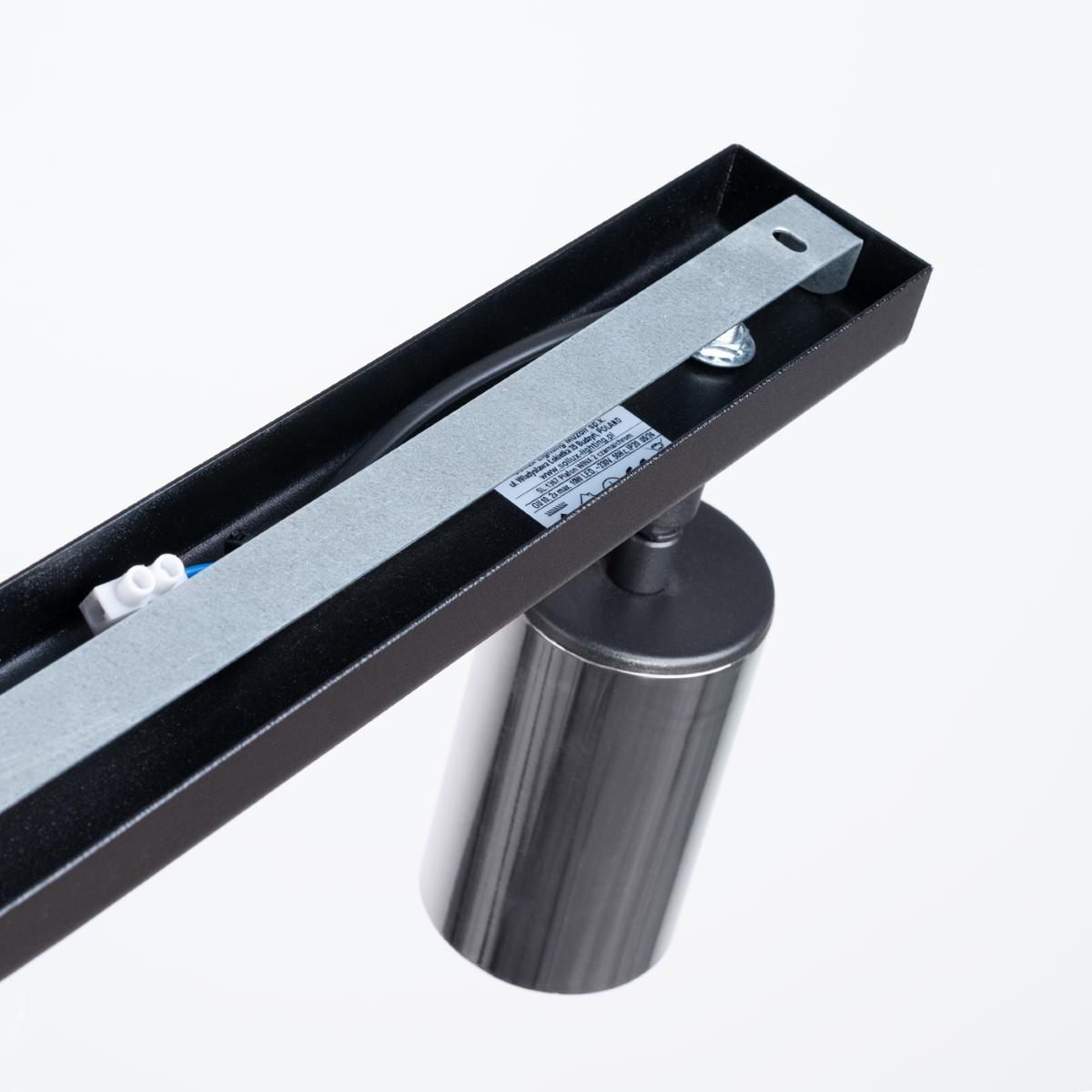 Sollux Lámpara de techo WINX 2 negro/cromo 