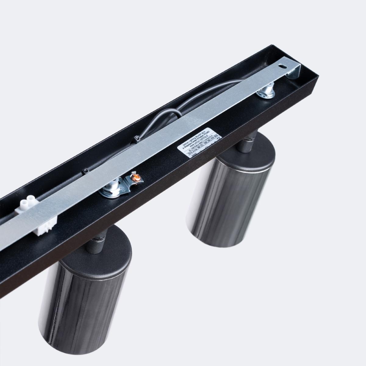 Sollux Lámpara de techo WINX 3 negro/cromo 