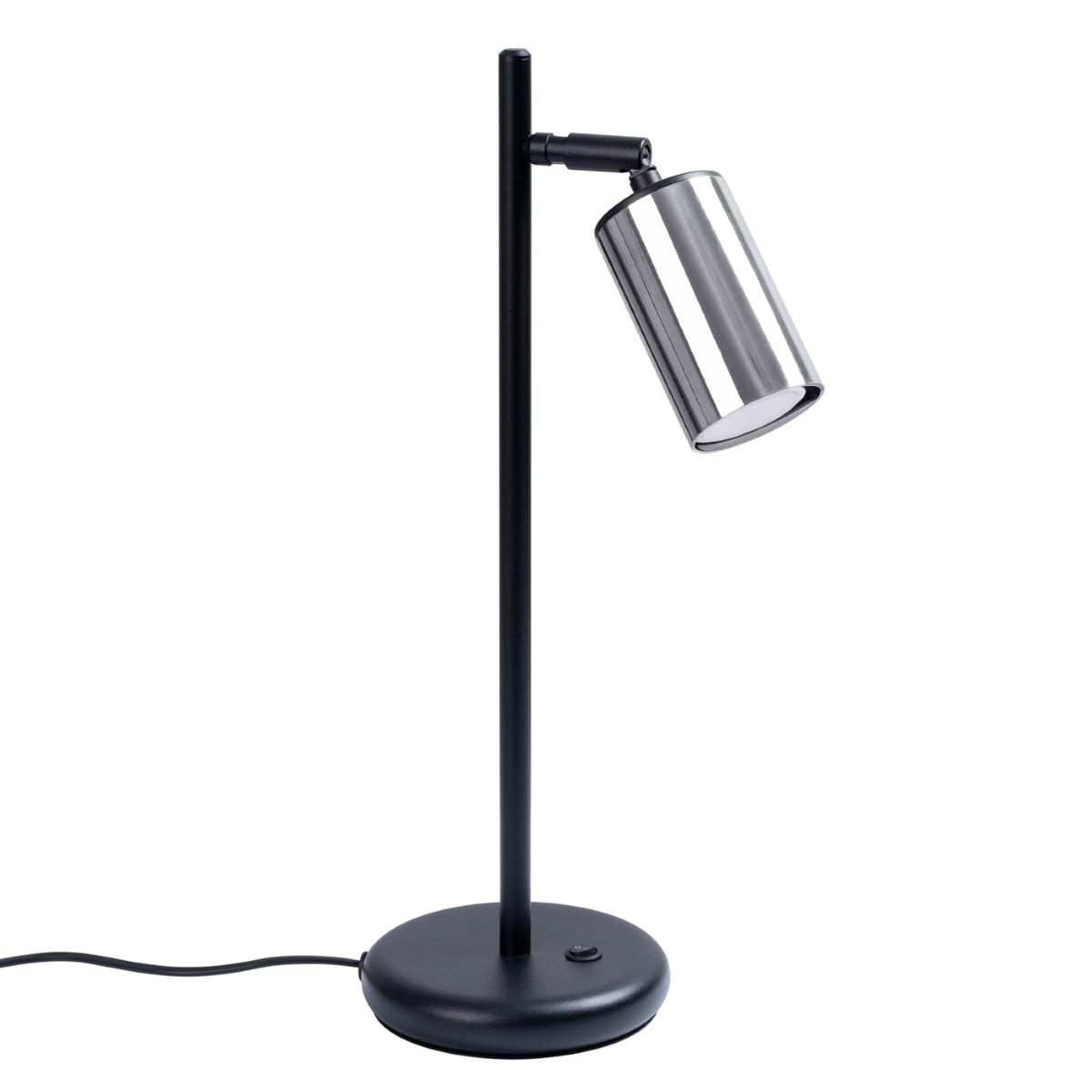 Sollux Lámpara de mesa WINX negro/cromo 