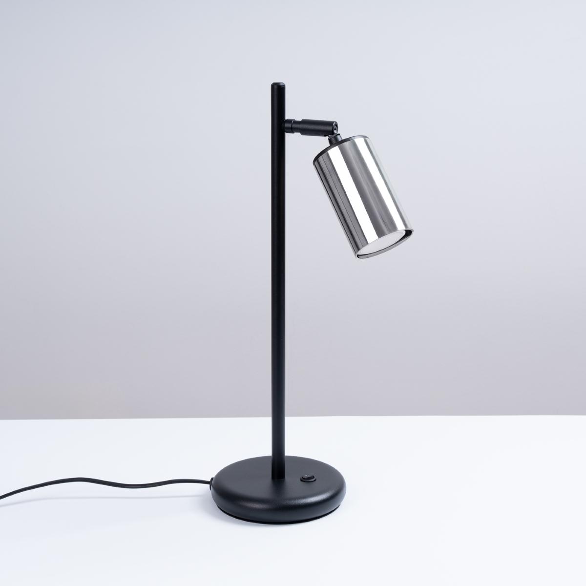 Sollux Lámpara de mesa WINX negro/cromo 