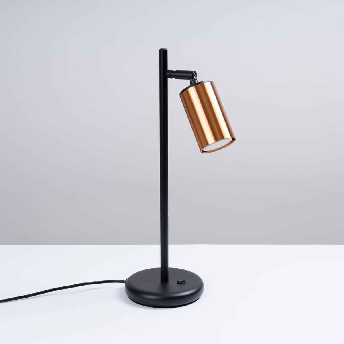 Sollux Lámpara de mesa WINX negro/cobre 