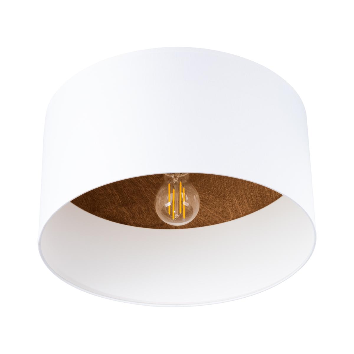 Sollux Lámpara de techo TELESTO blanco/marrón oscuro 