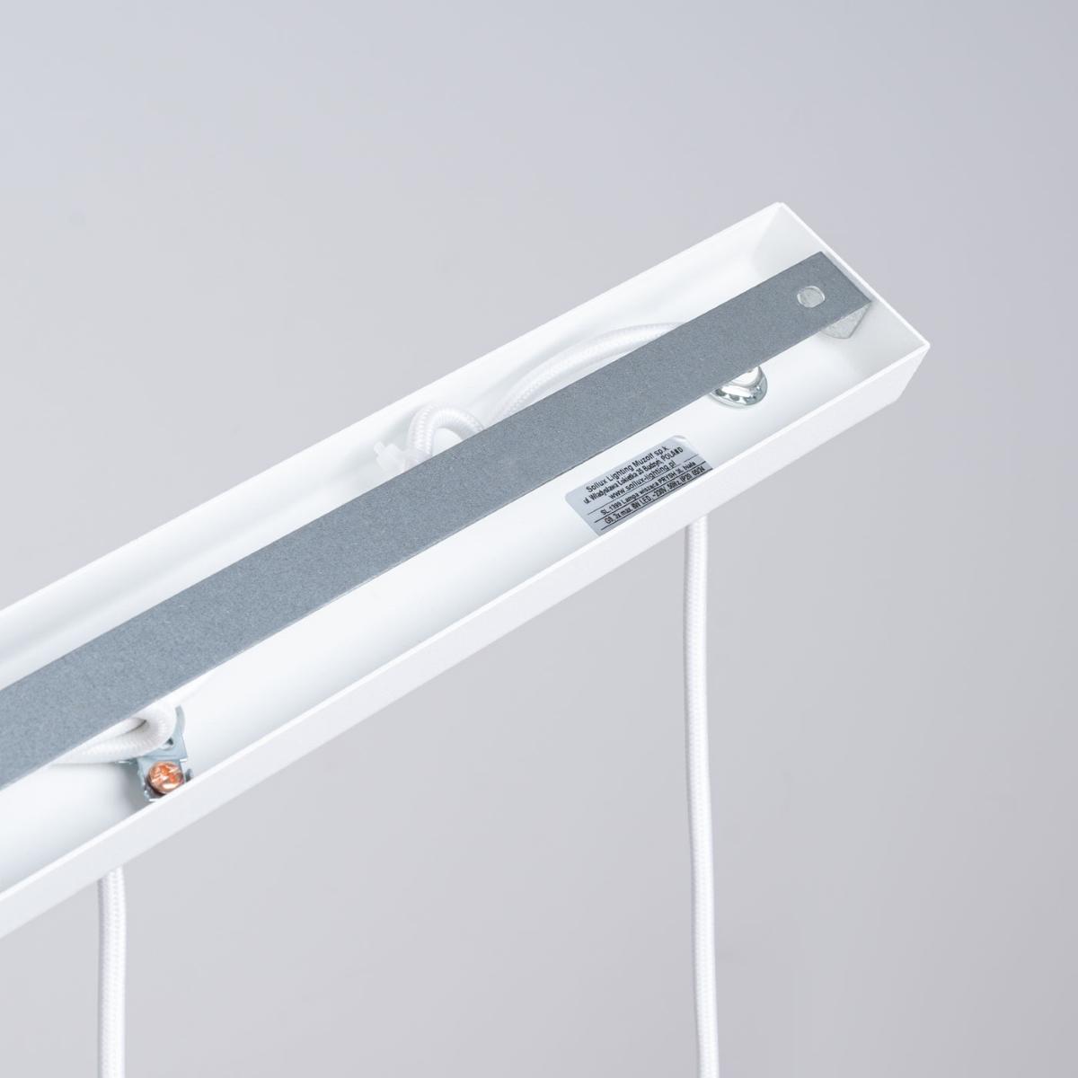 Sollux Lámpara colgante PRYSM 3L blanca 