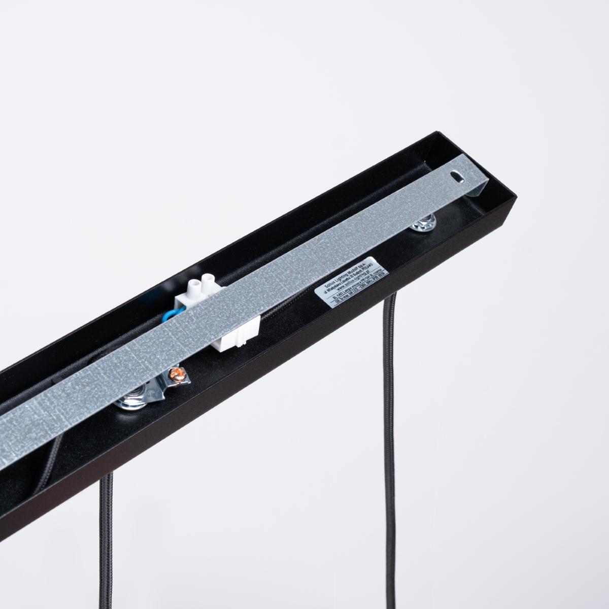 Sollux Lámpara colgante PRYSM 3L negra 