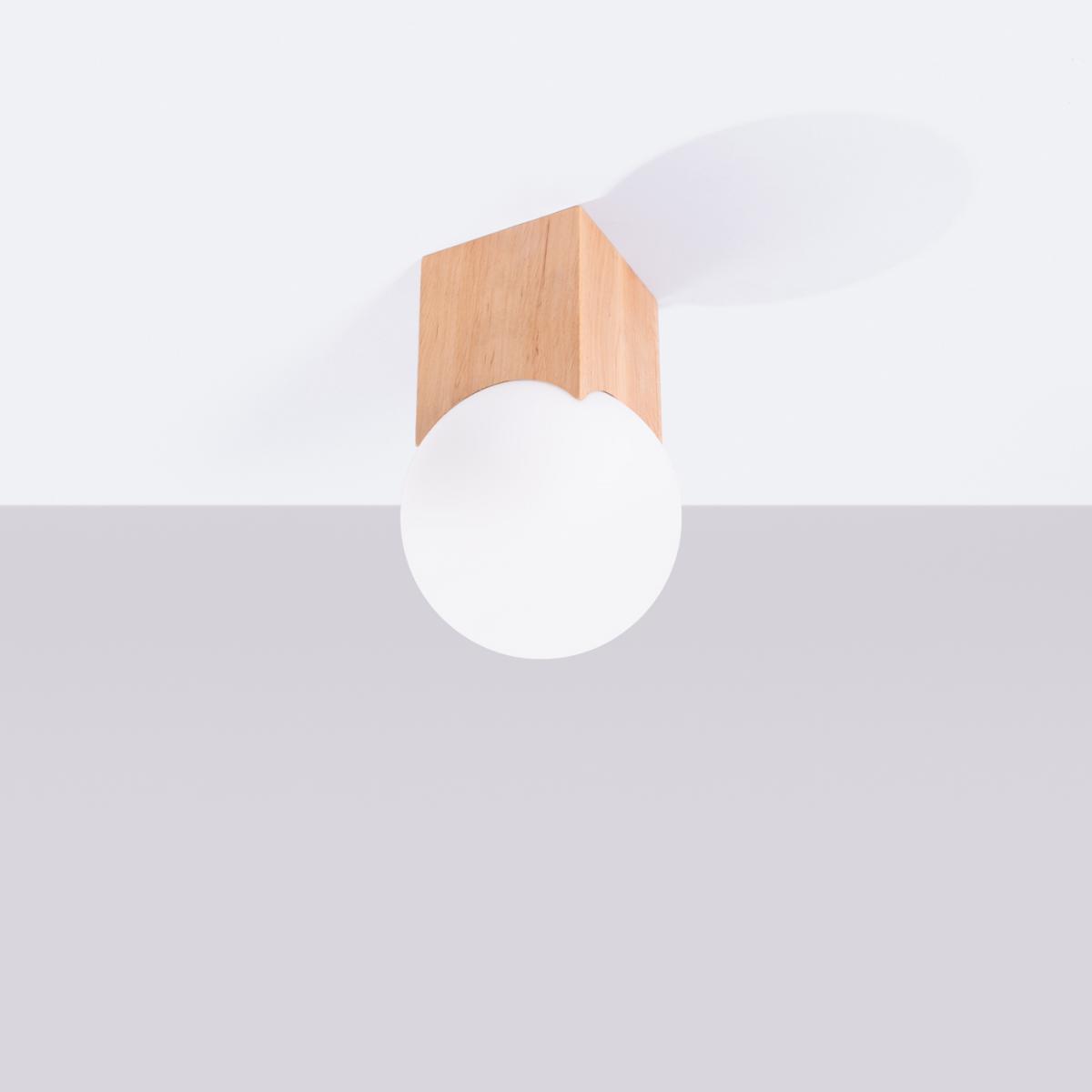 Sollux Lámpara de techo SOLIS madera natural N/A