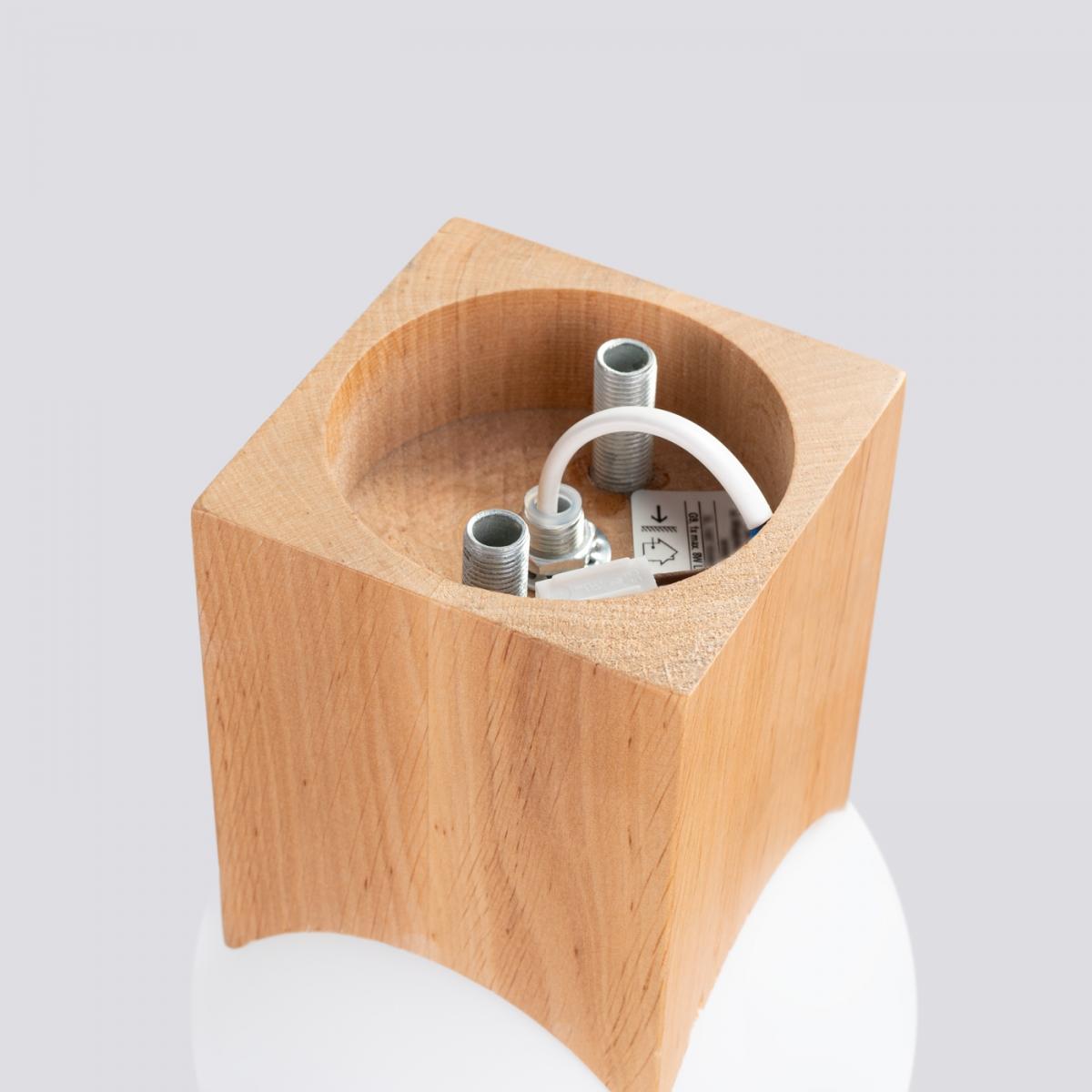 Sollux Lámpara de techo SOLIS madera natural N/A