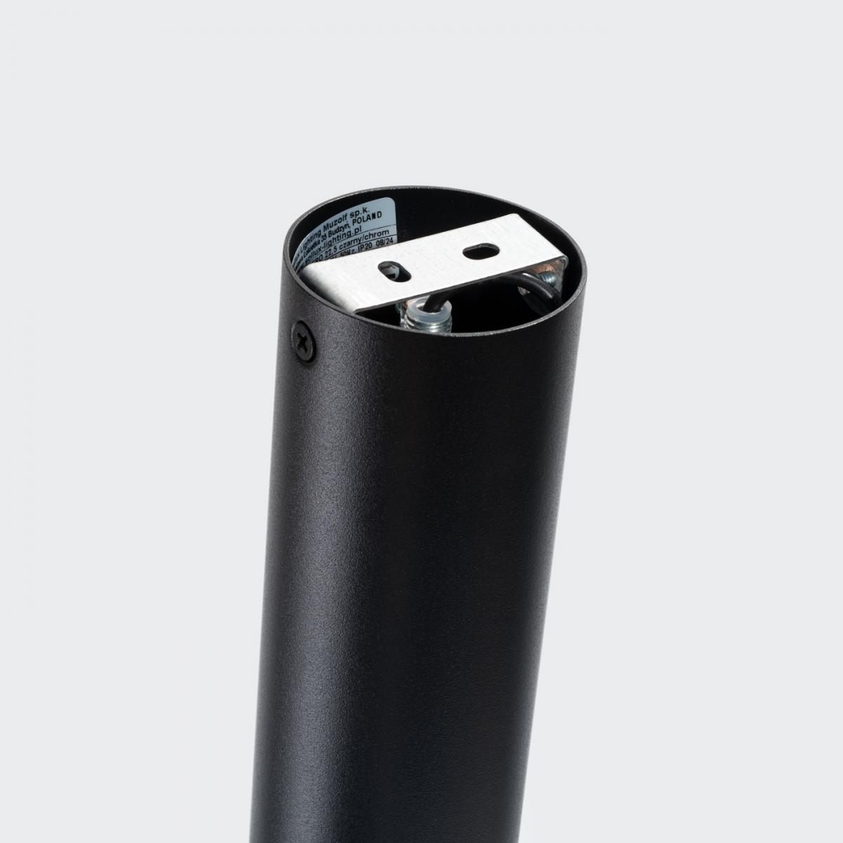 Sollux Lámpara de techo NERO 22,5 negro/cromo N/A