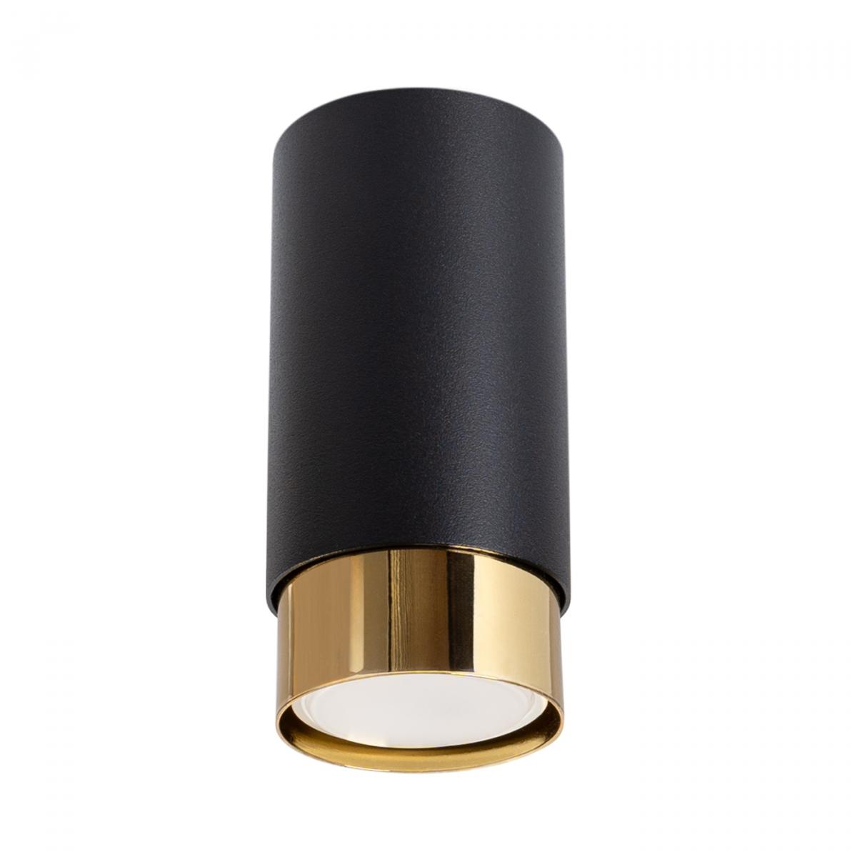 Sollux Lámpara de techo NERO 12,5 negro/oro N/A