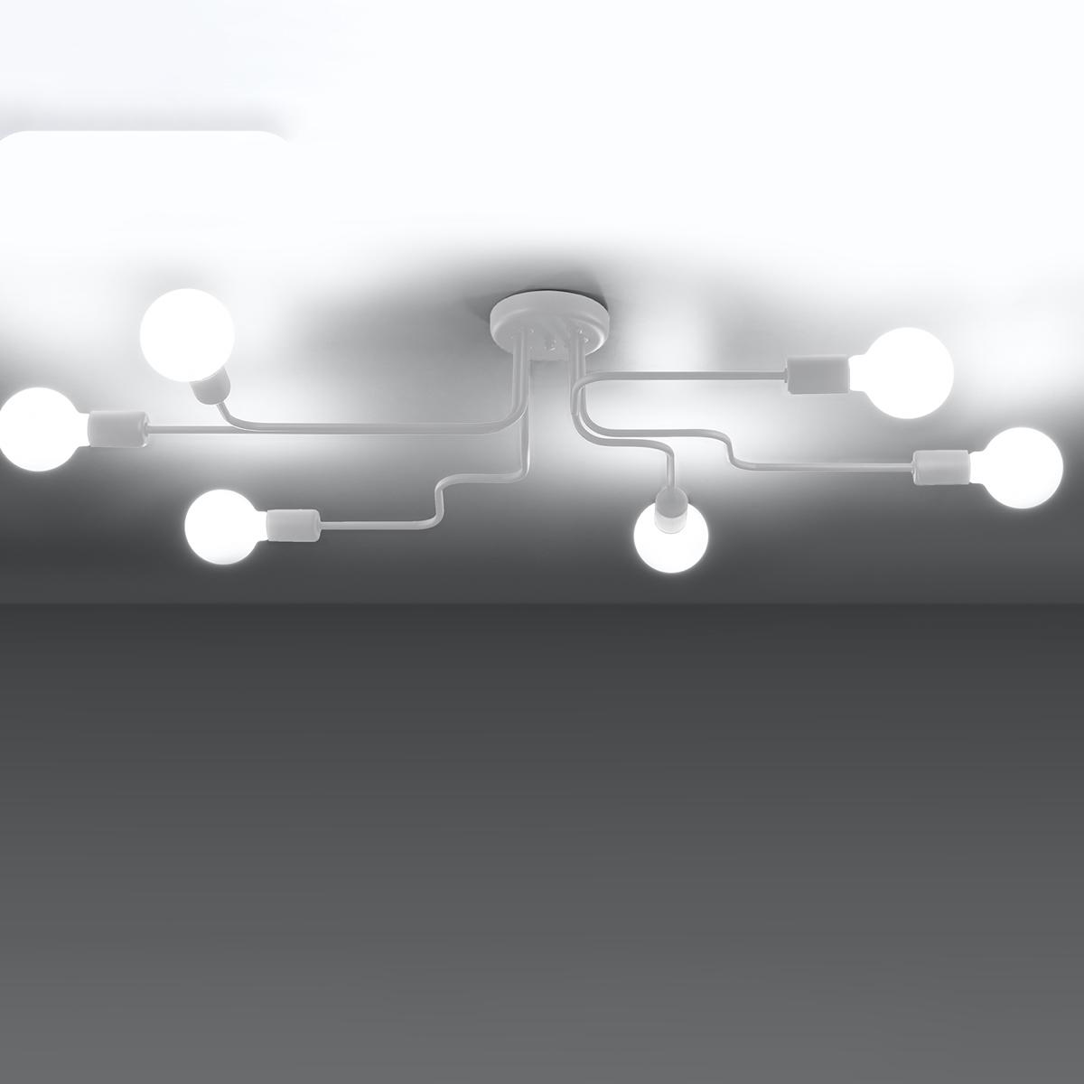 Sollux Lámpara VECTOR 6 blanca 