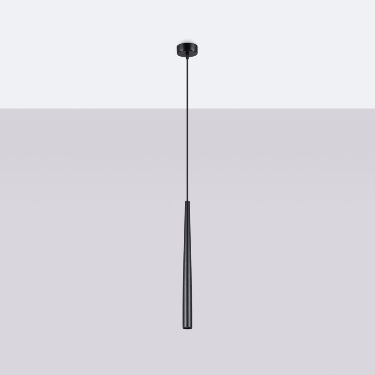 Sollux Lámpara pedant BLISS 1 negro N/A