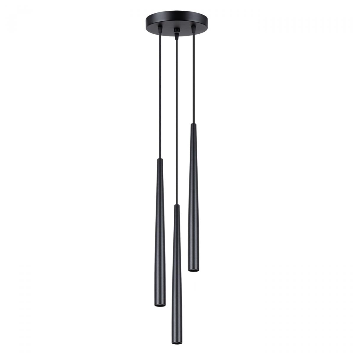 Sollux Lámpara pedant BLISS 3P negra N/A