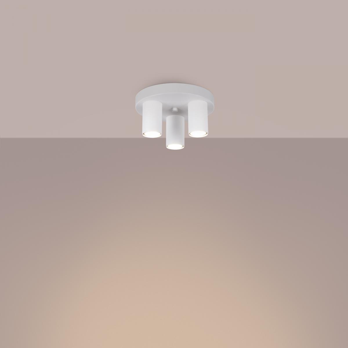 Sollux Plafón LAGOS 3P blanco N/A