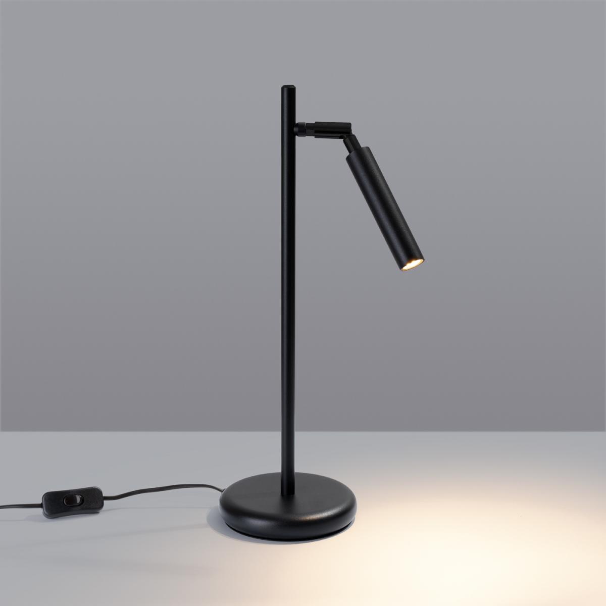 Sollux Lámpara de mesa PASTELO negra N/A