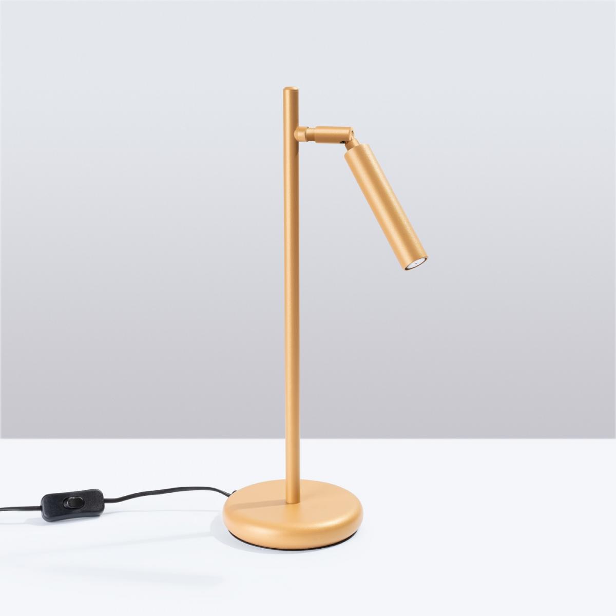Sollux Lámpara de mesa PASTELO oro N/A