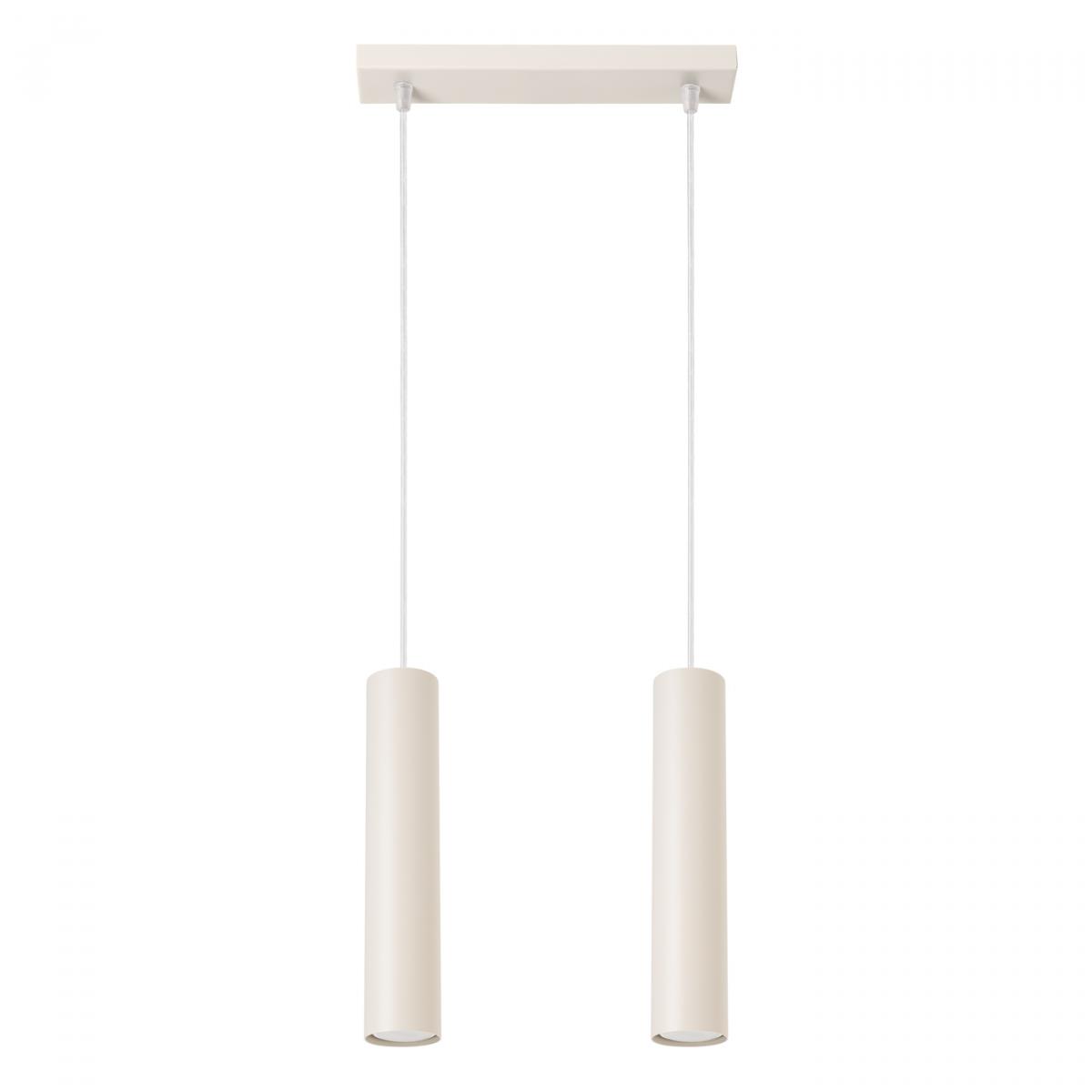 Sollux Lámpara colgante LAGOS 2 beige N/A