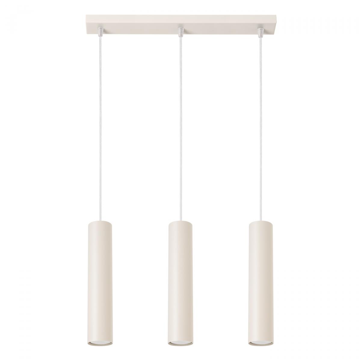 Sollux Lámpara colgante LAGOS 3L beige N/A