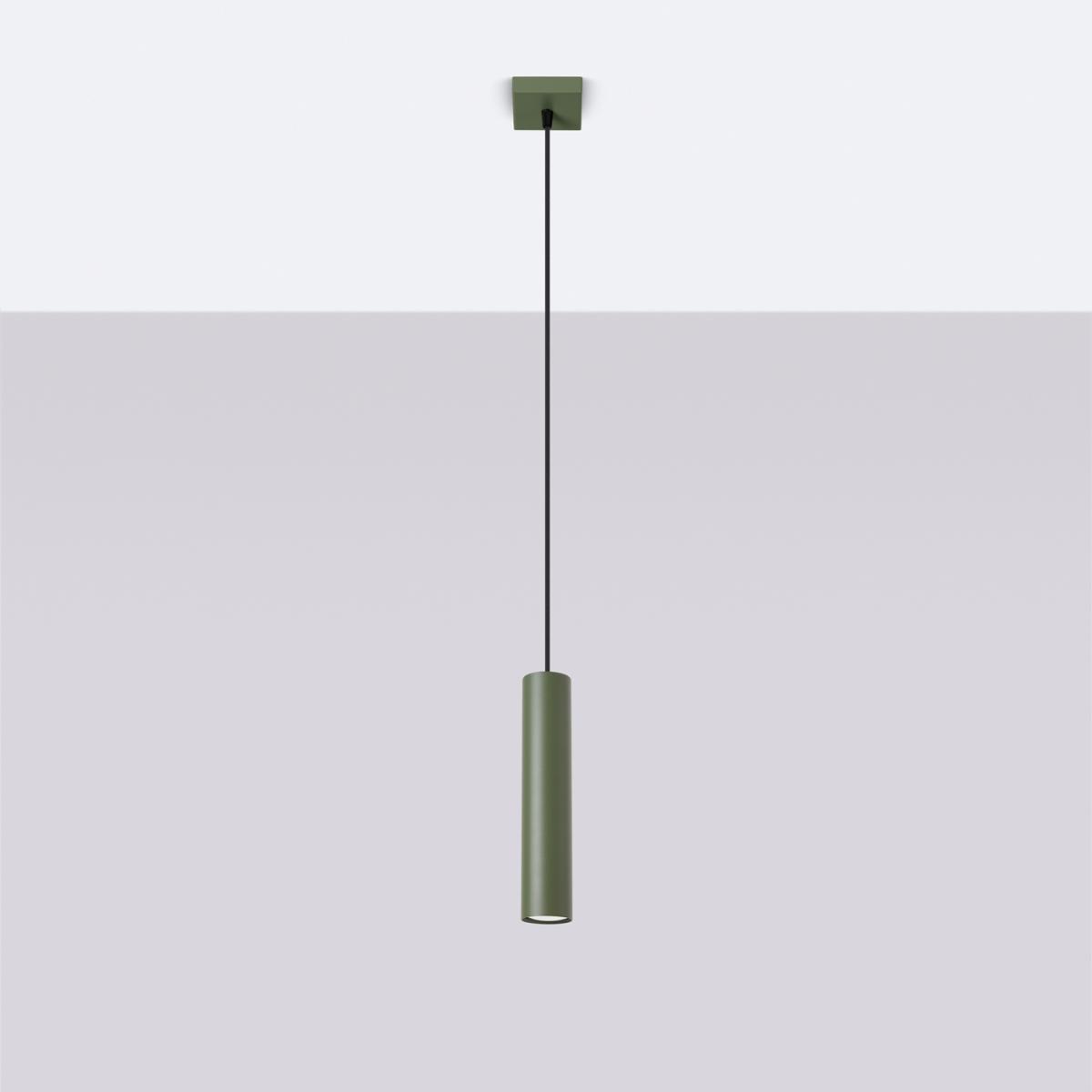 Sollux Lámpara colgante LAGOS 1 verde oliva N/A