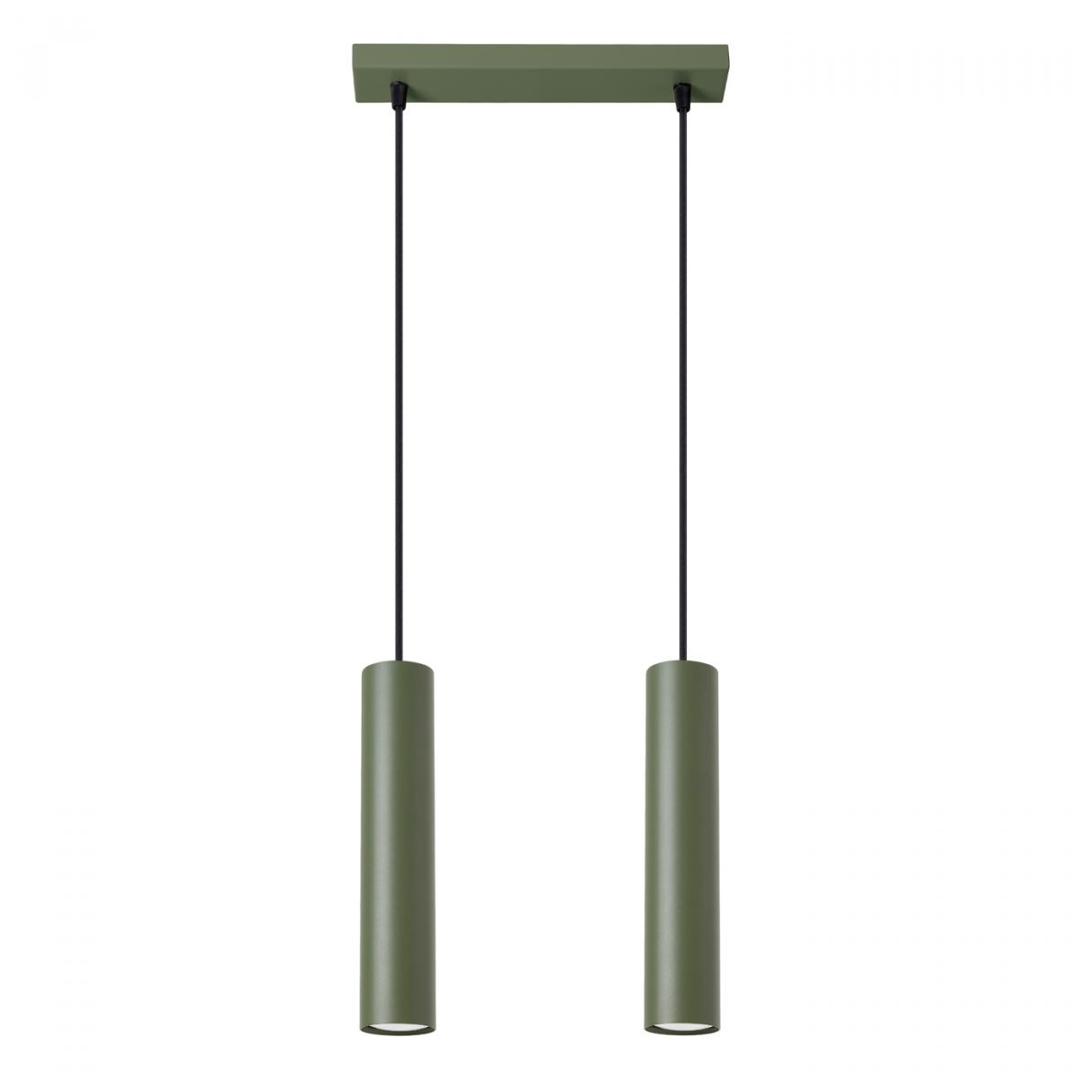 Sollux Lámpara colgante LAGOS 2 verde oliva N/A