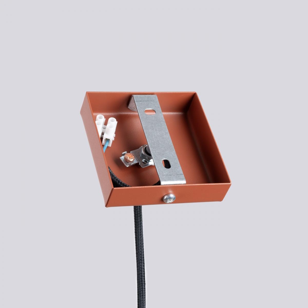 Sollux Lámpara colgante LAGOS 1 rojo ocre N/A
